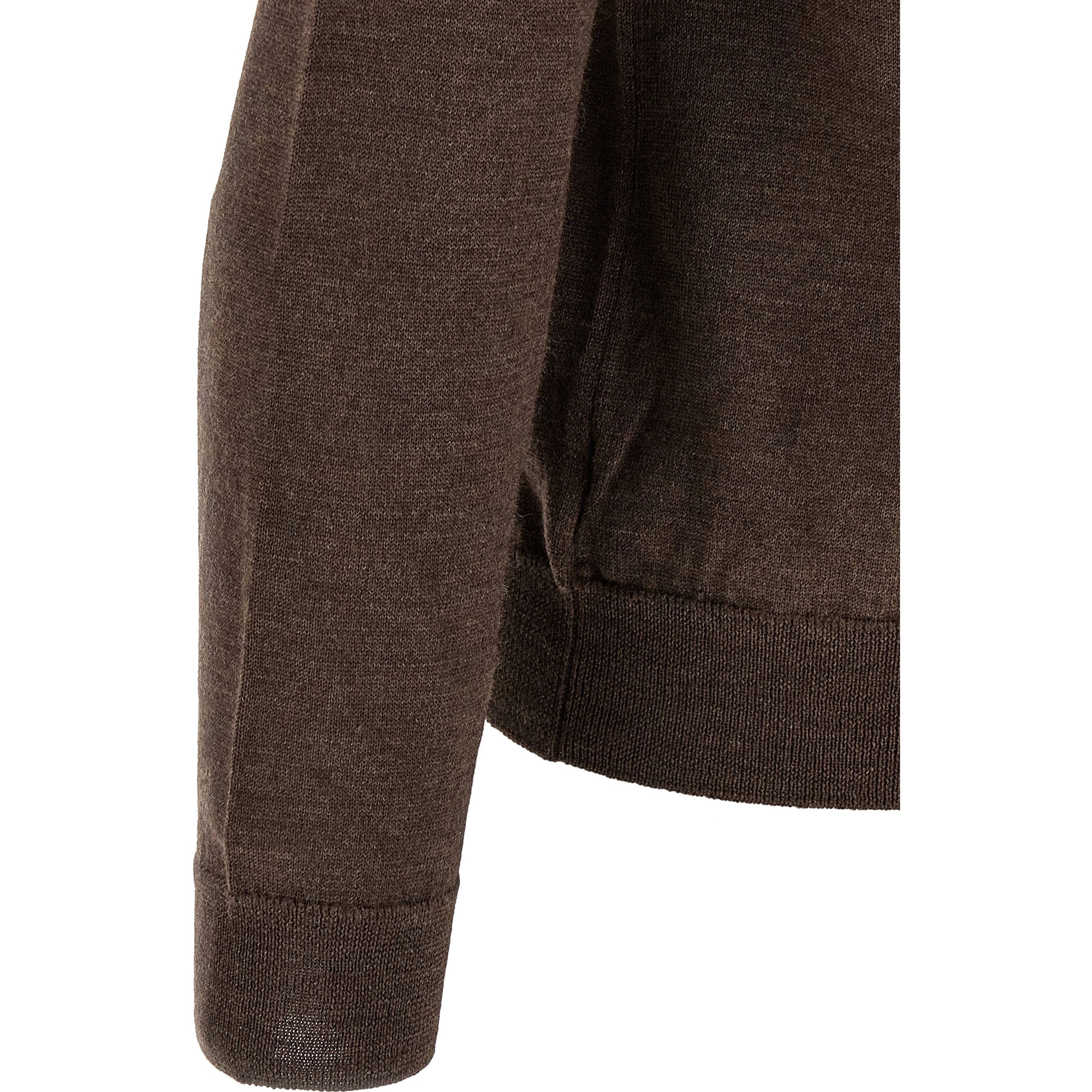 Brown Virgin Wool Cardigan