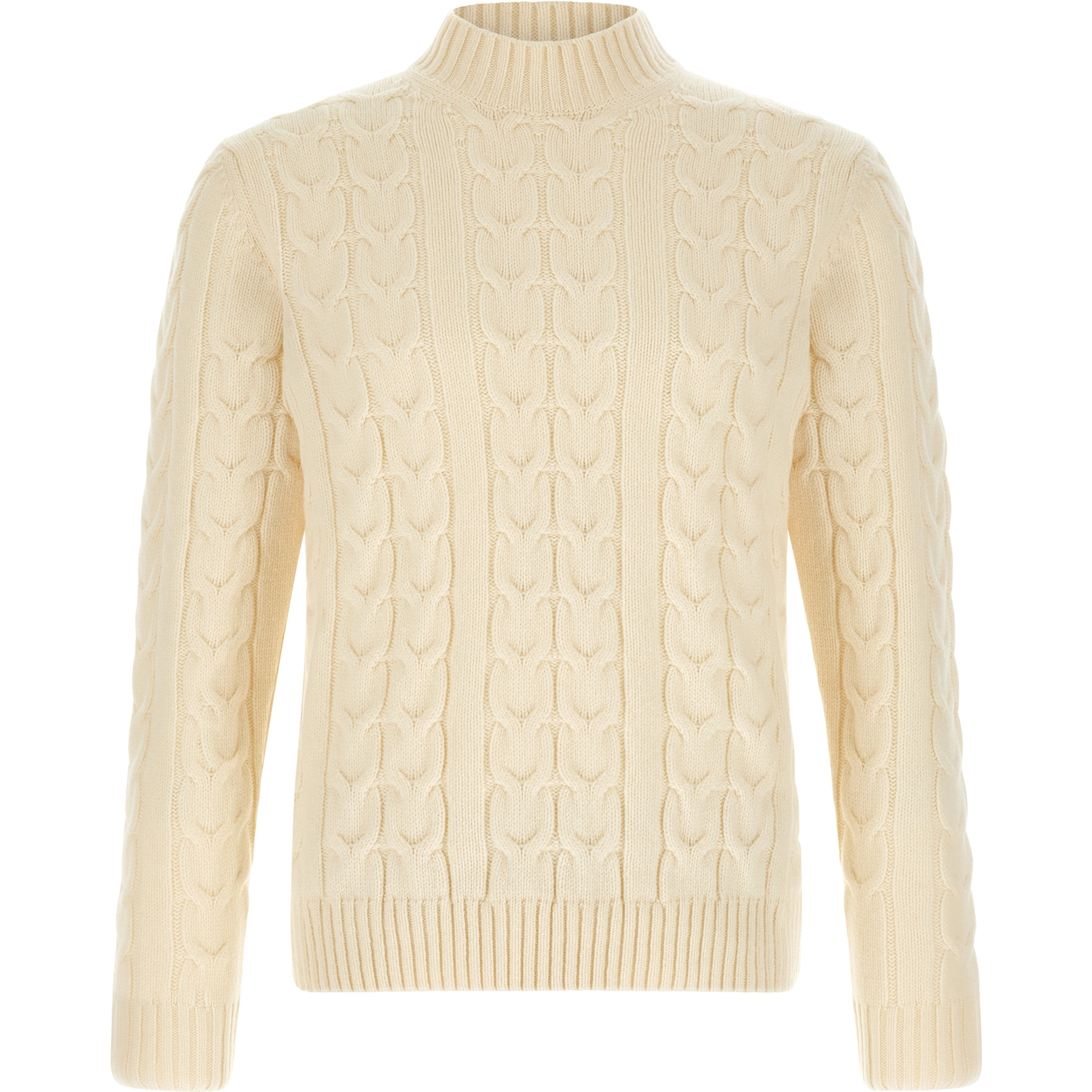 White Virgin Wool Cardigan