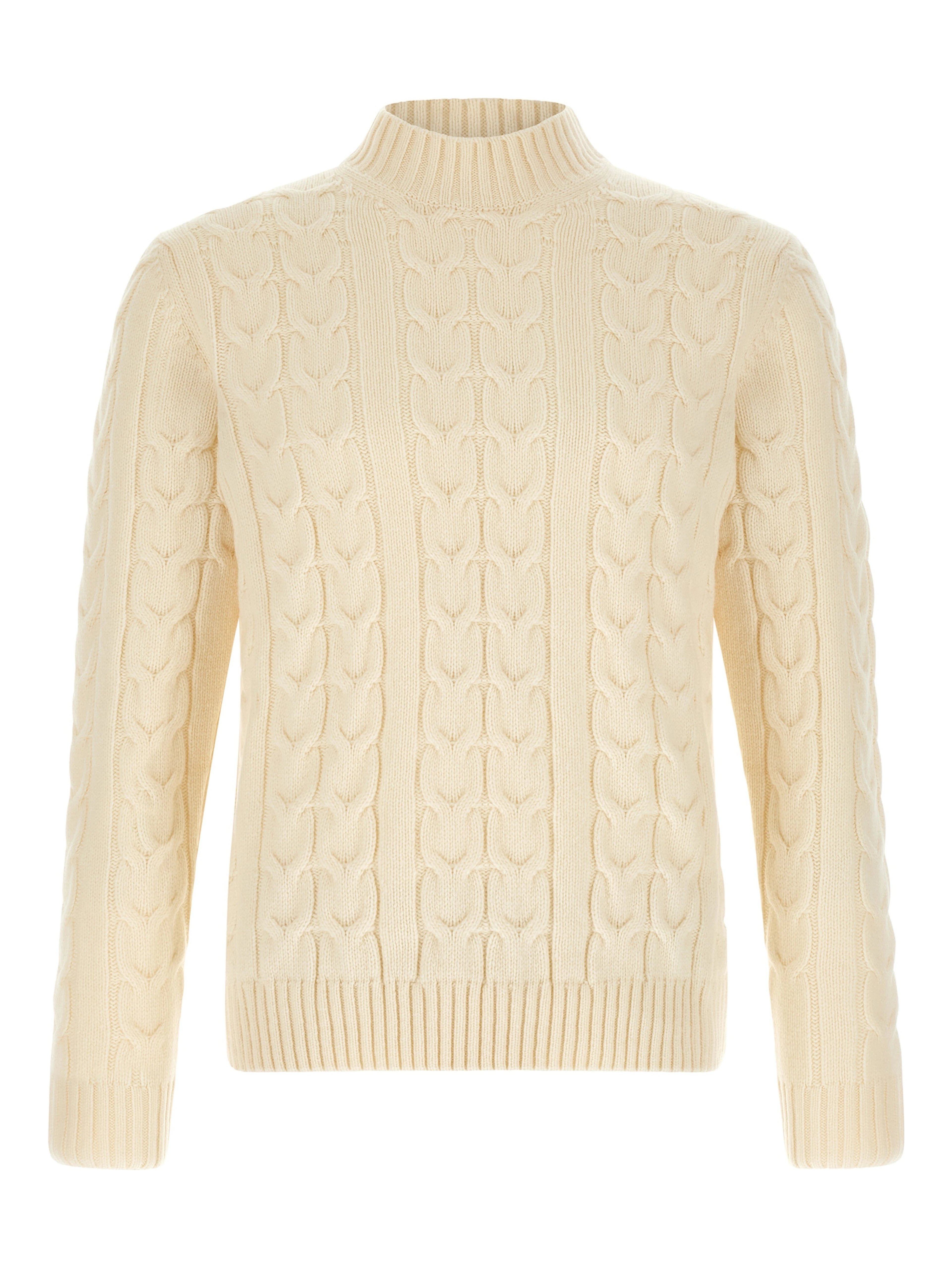 White Virgin Wool Cardigan