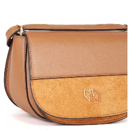 Black Polyester Crossbody Bag