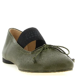 Bicolor Lambskin Ballet Flats