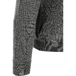 Gray Virgin Wool Cardigan