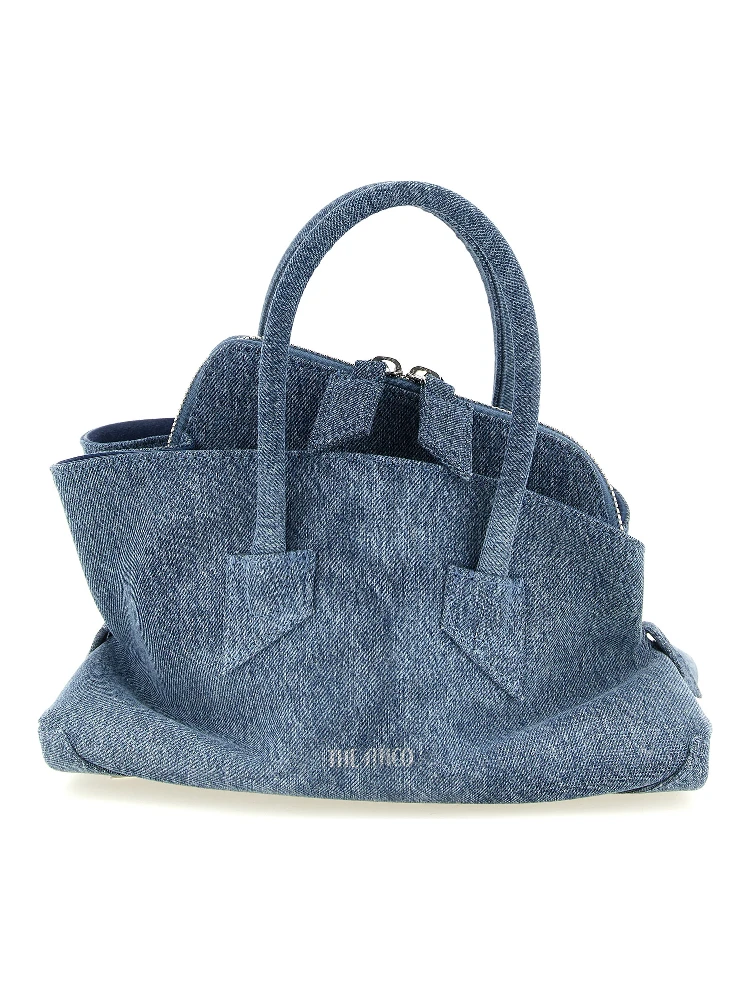 Blue Cotton Handbag