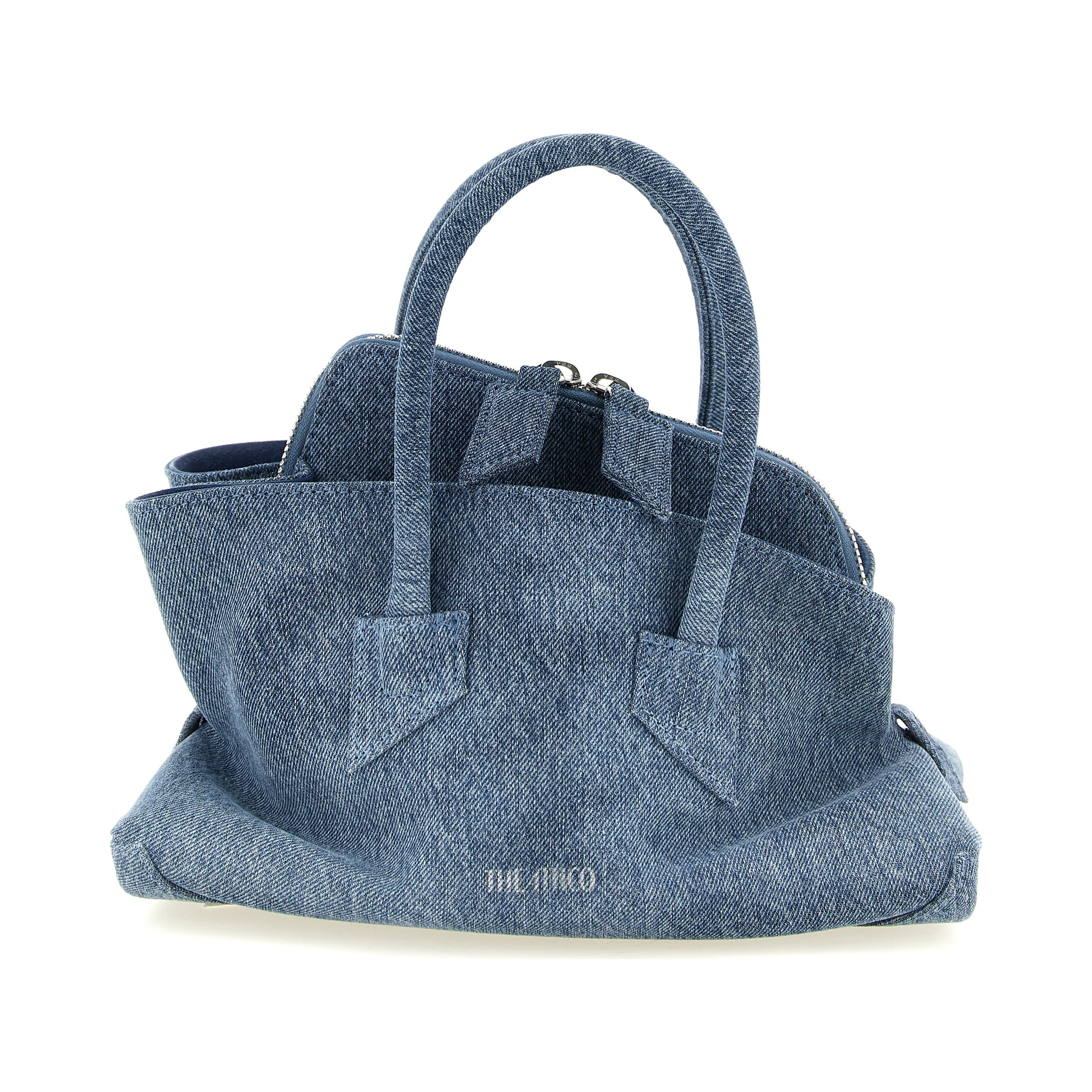 Blue Cotton Handbag