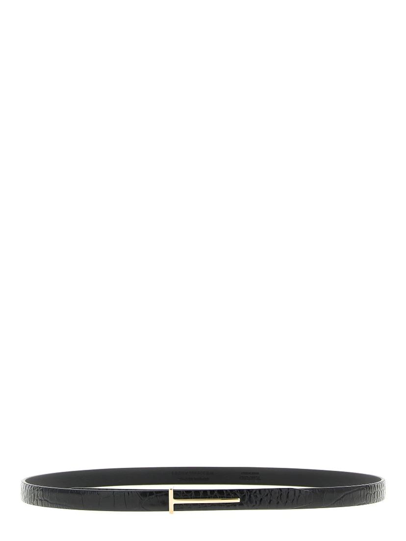 Black Calfskin Regular Belt