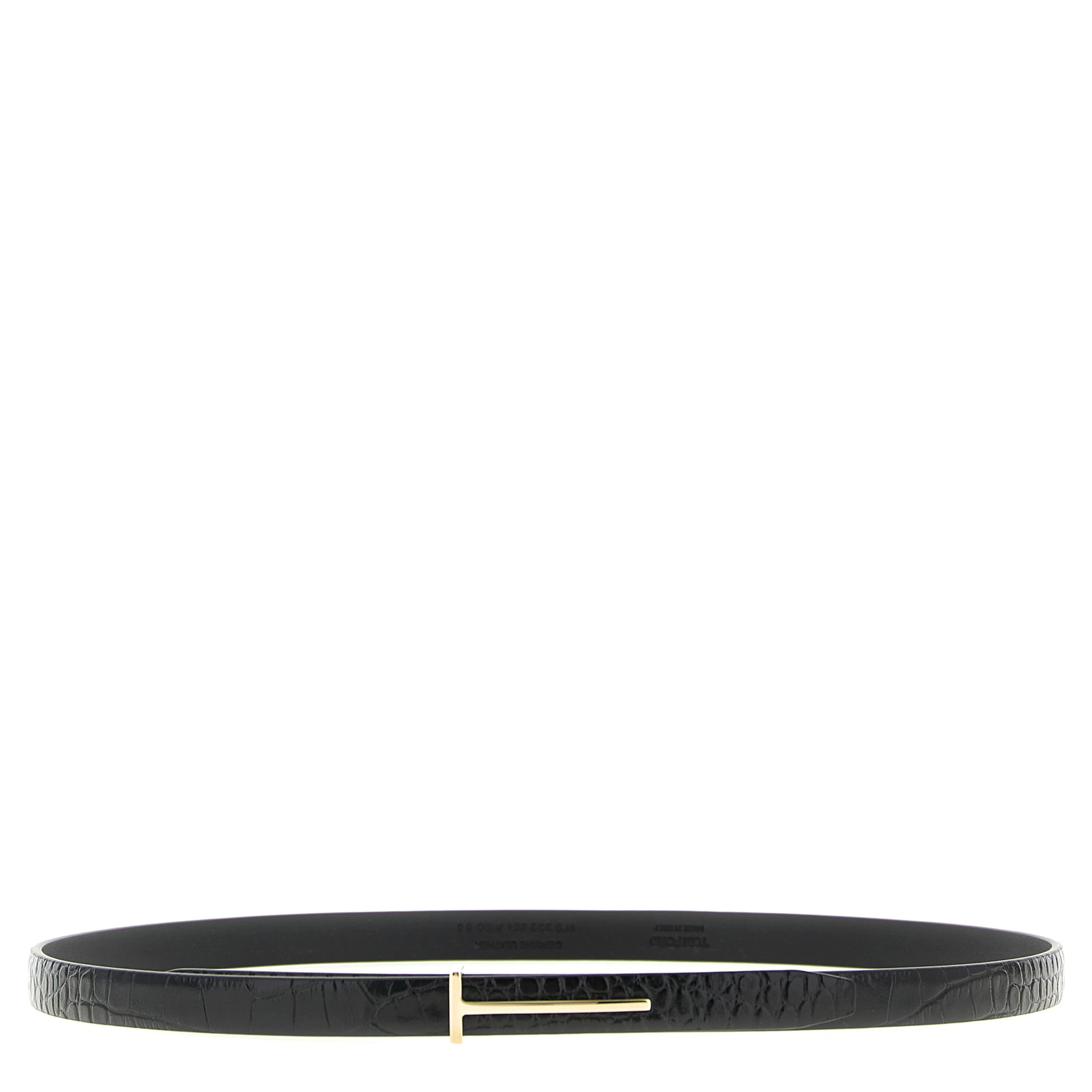 Black Calfskin Regular Belt