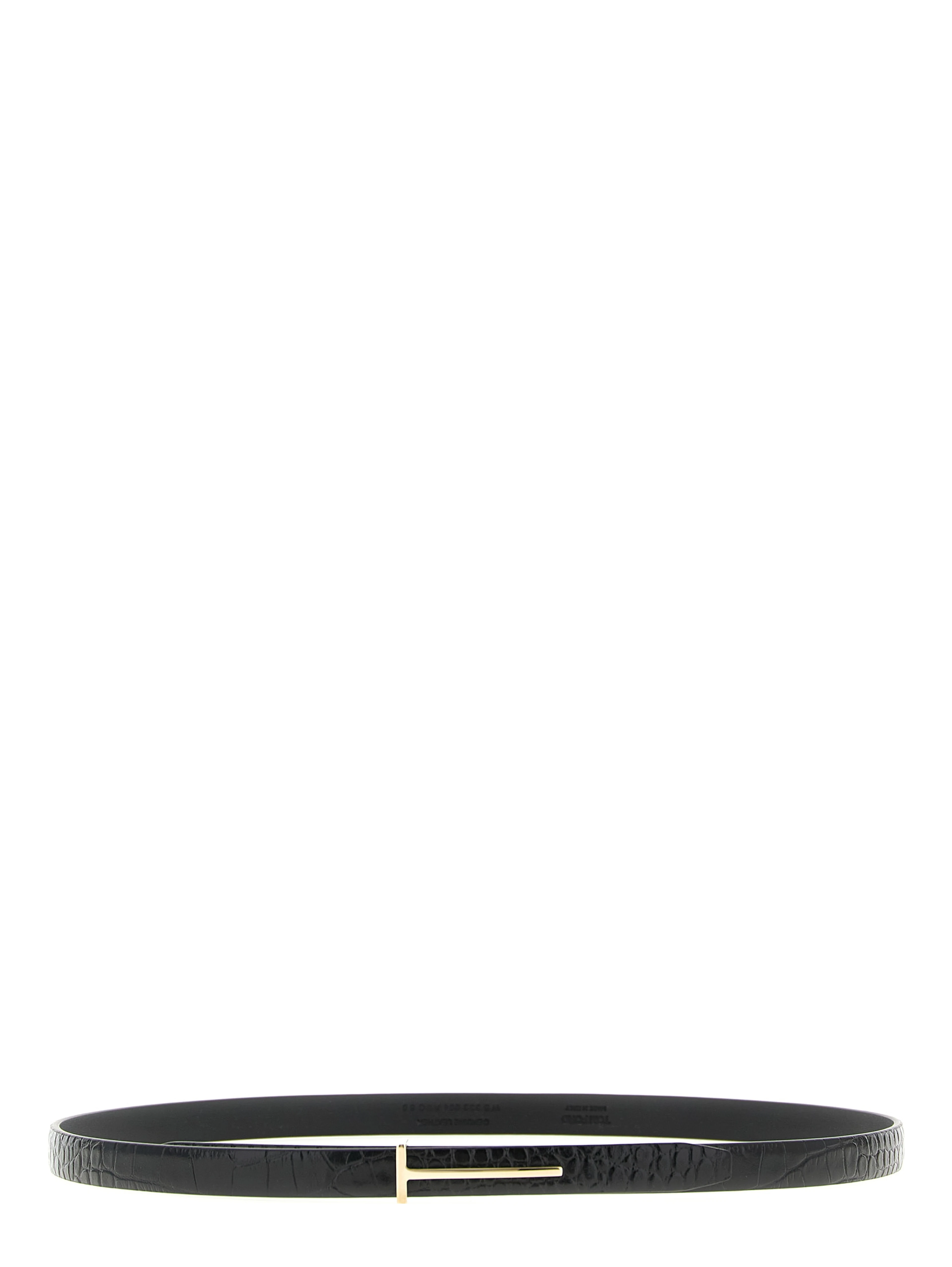 Black Calfskin Regular Belt