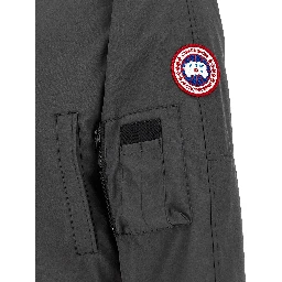 Gray Polyester Bomber