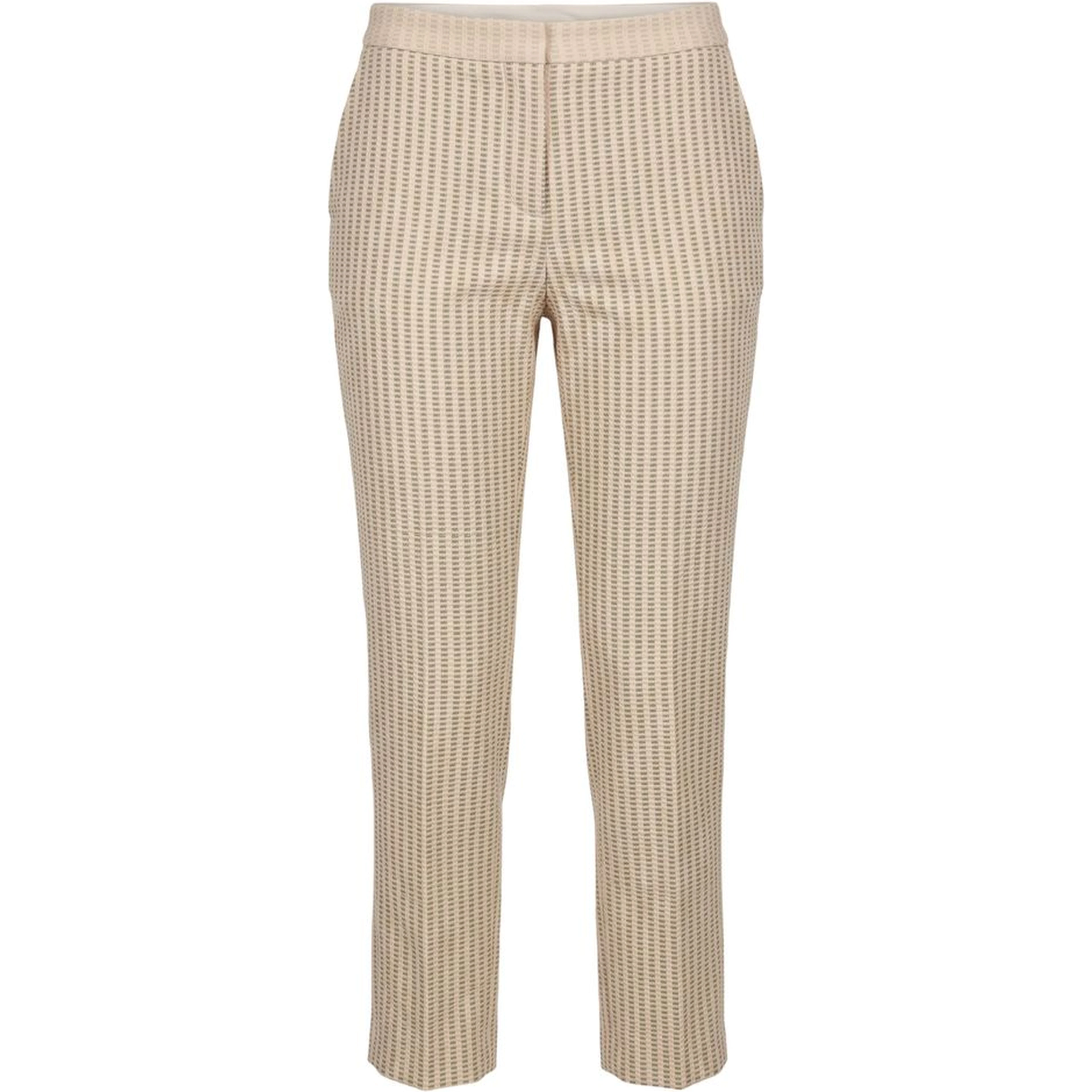 Beige Viscose Women Pants