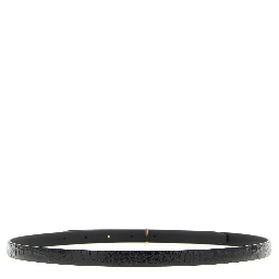 Black Calfskin Regular Belt