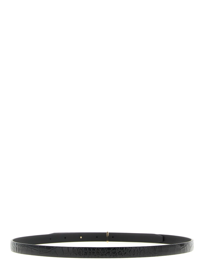 Black Calfskin Regular Belt