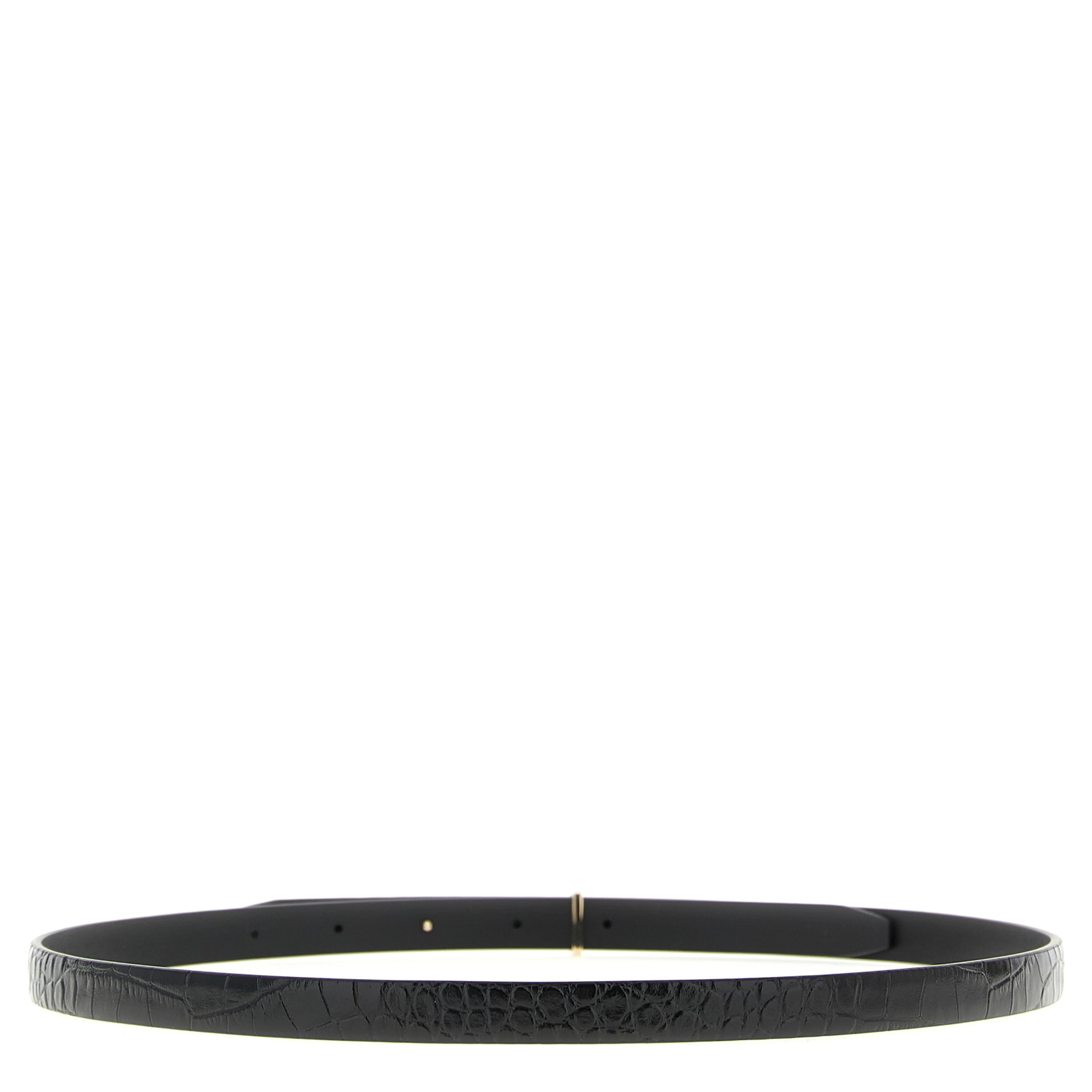 Black Calfskin Regular Belt