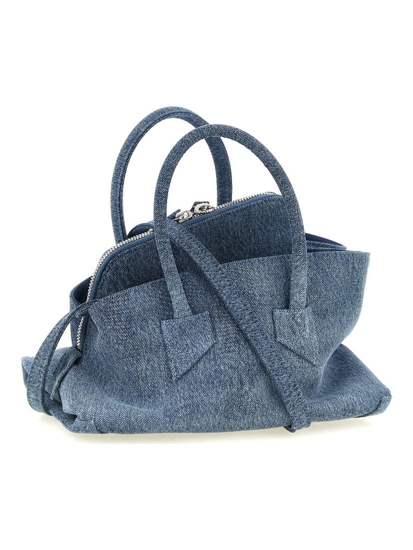 Blue Cotton Handbag