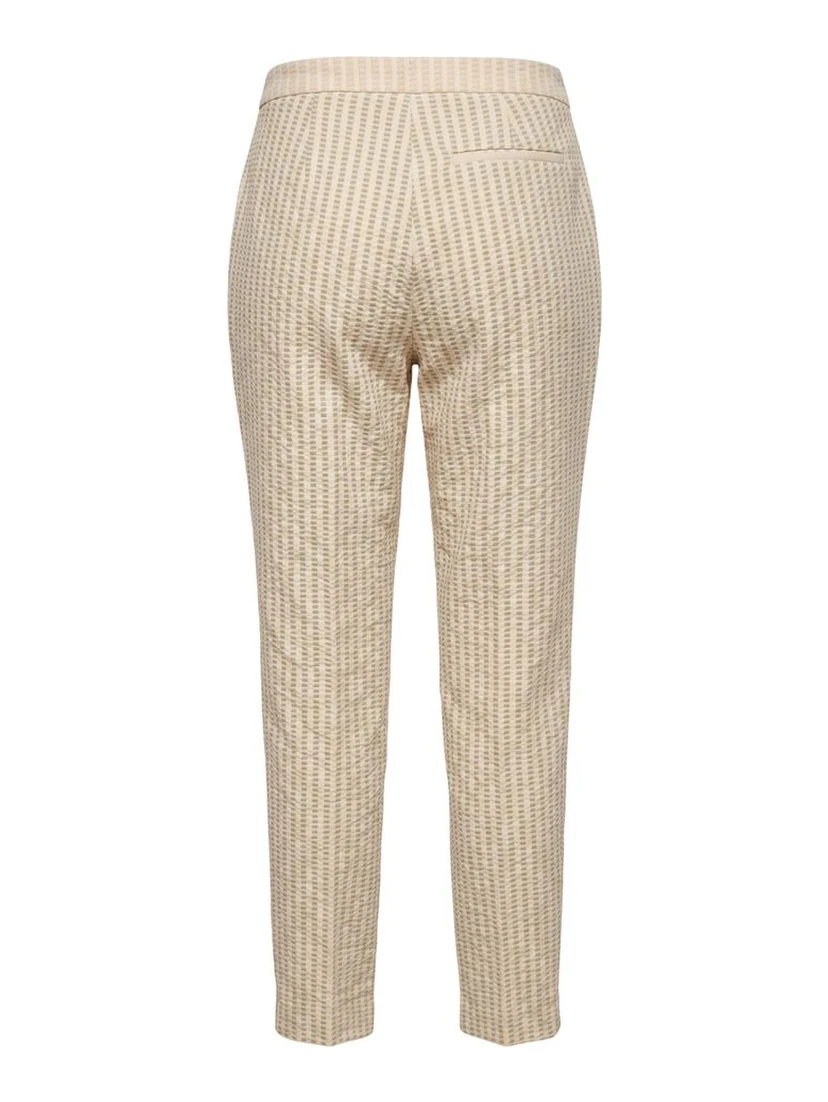 Beige Viscose Women Pants