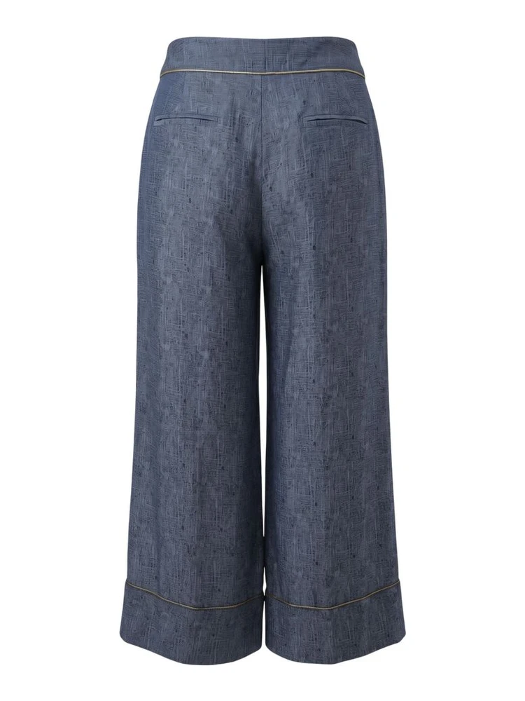 Blue Viscose Women Pants alternative