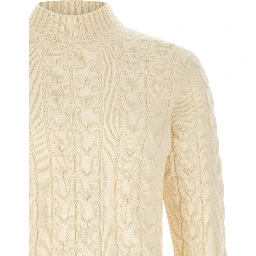 White Virgin Wool Cardigan