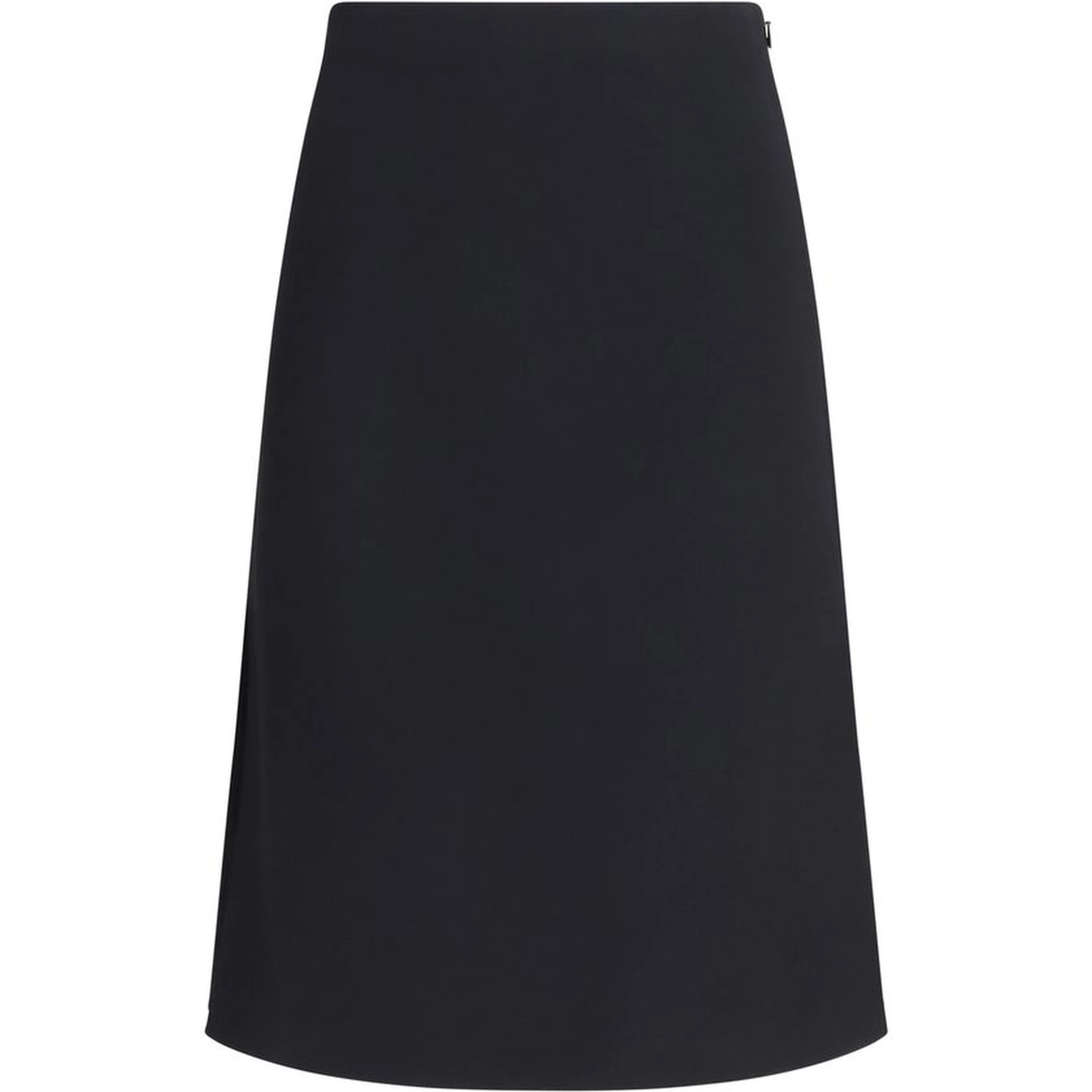 Black Wool Oves Aries Midi Skirt