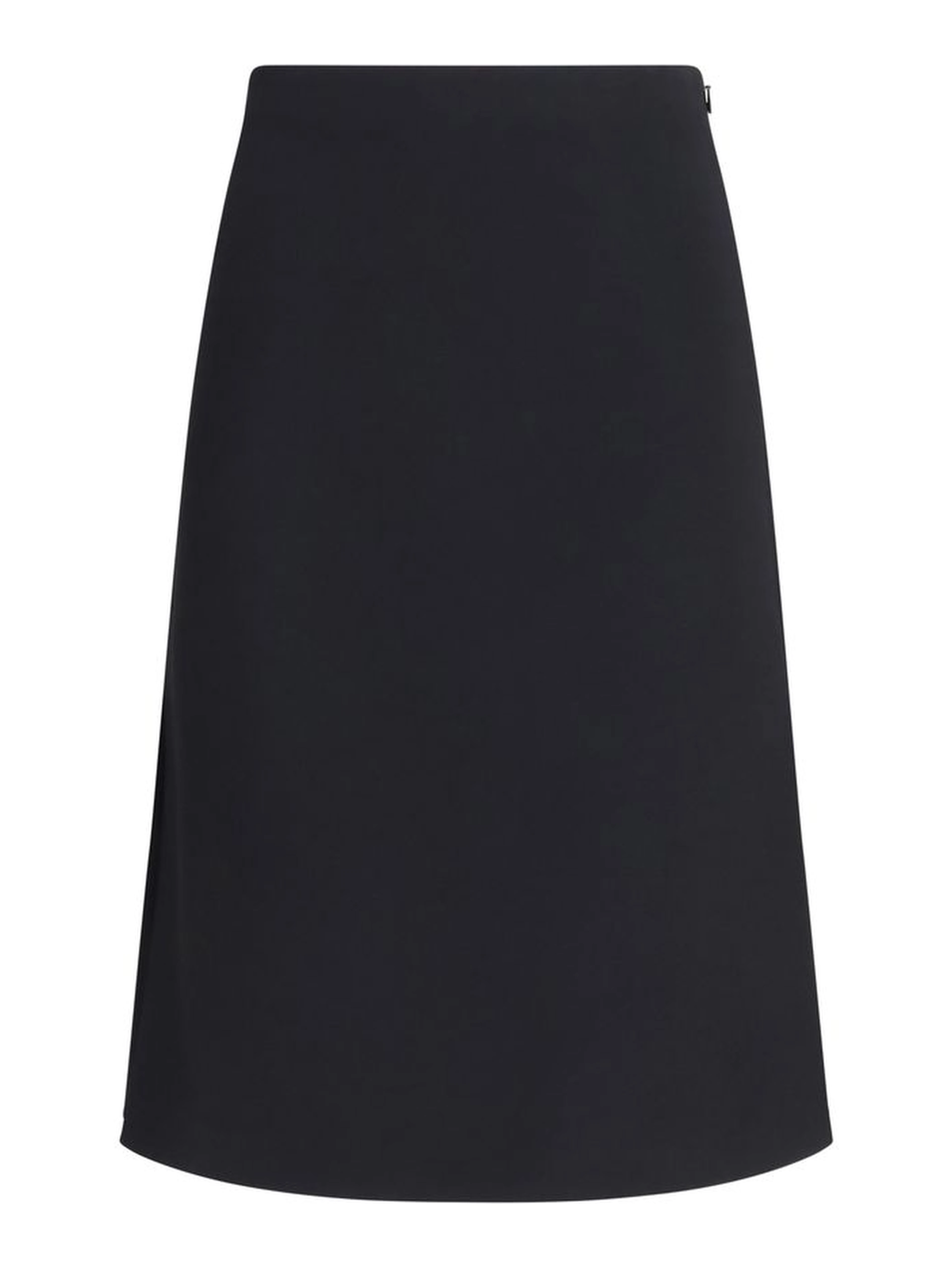 Black Wool Oves Aries Midi Skirt