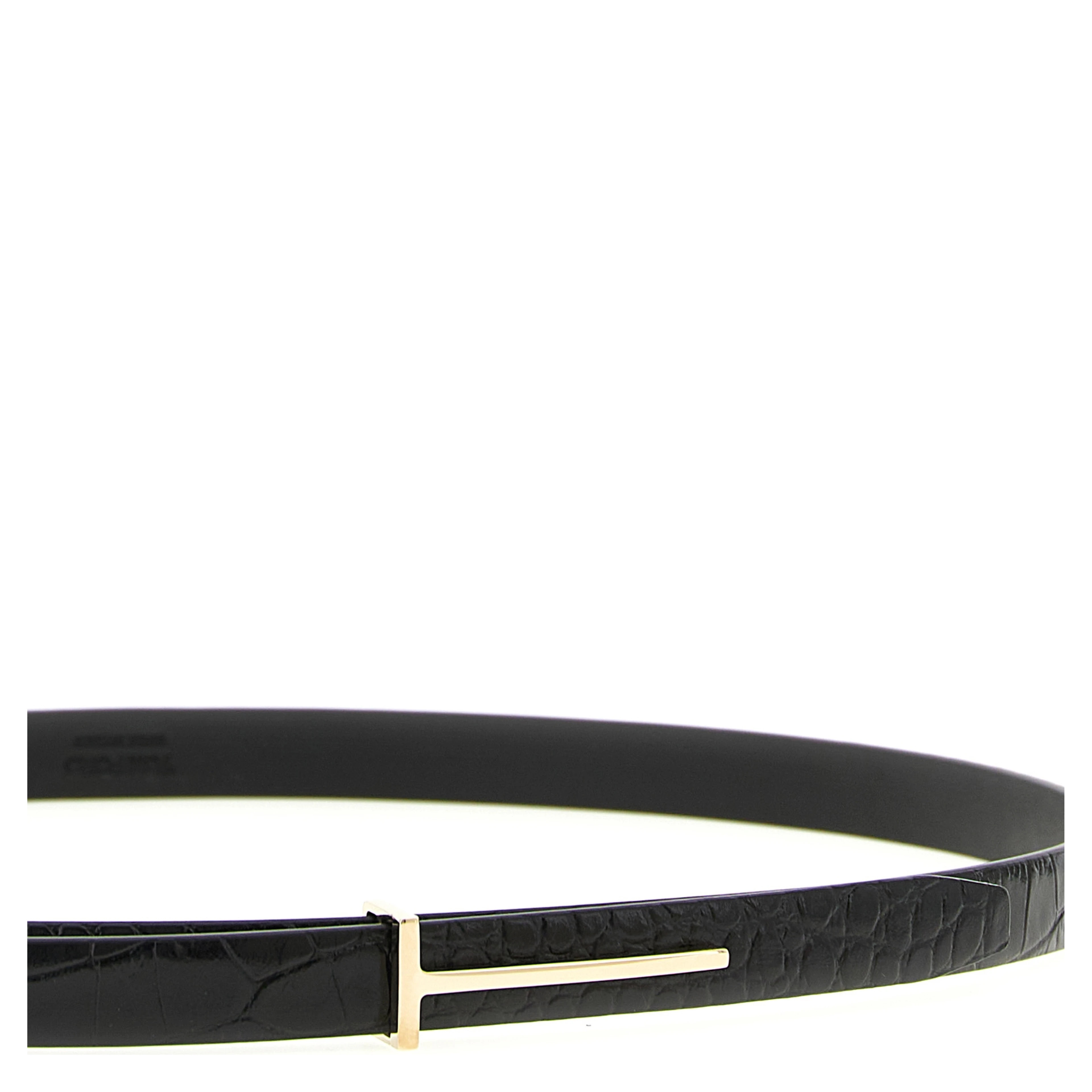 Black Calfskin Regular Belt