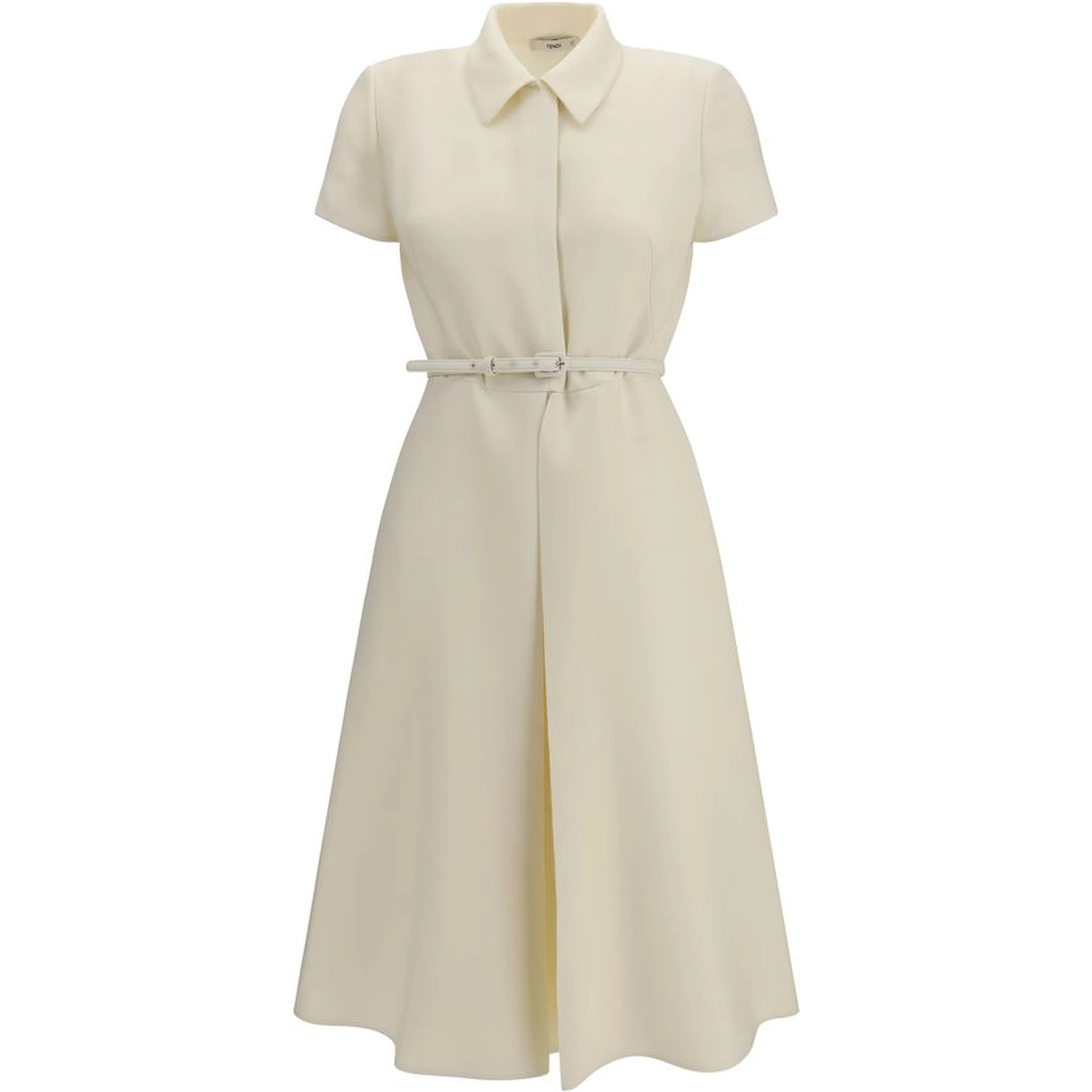 Beige Wool Oves Aries Casual Dress