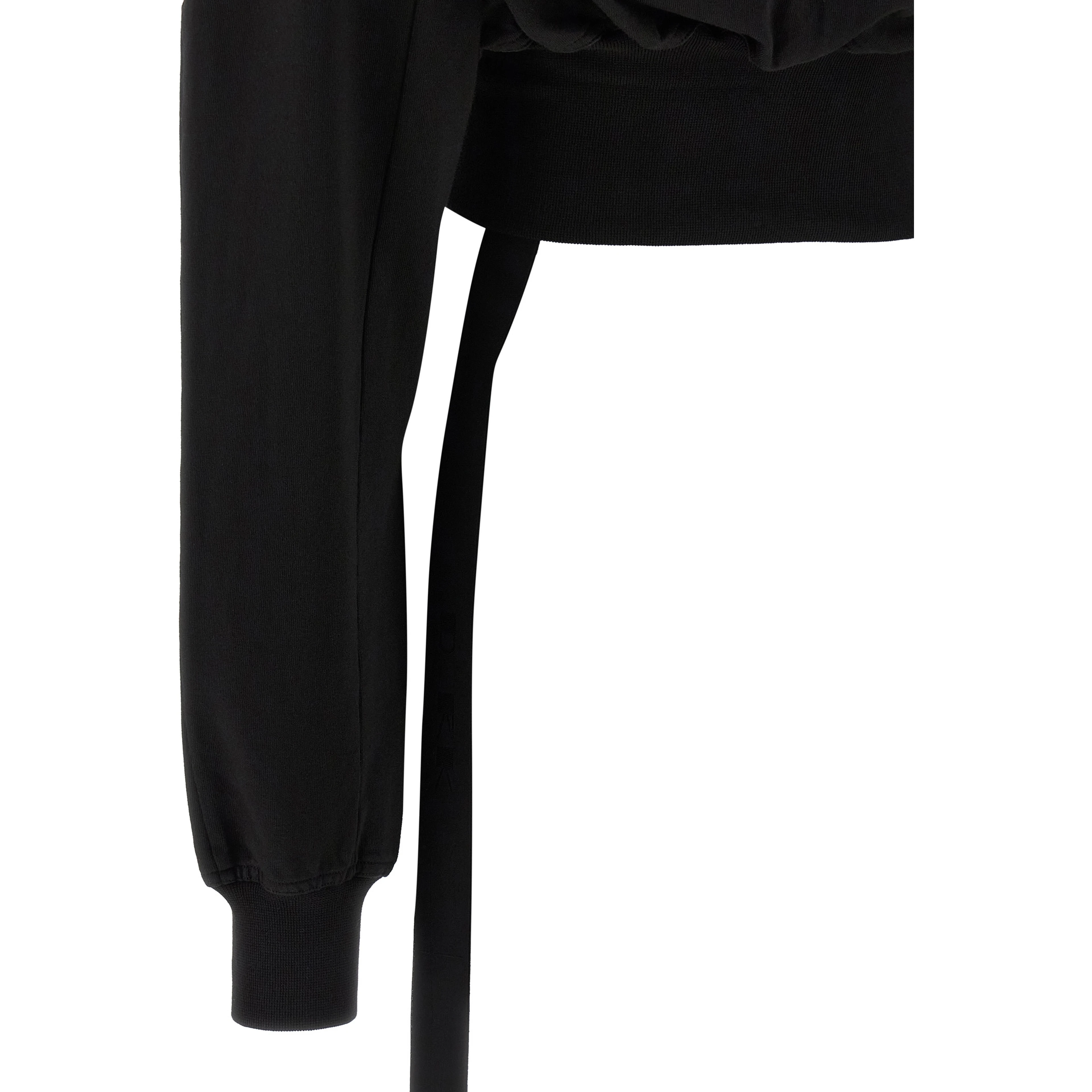 Black Cotton Sweatshirt
