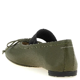 Bicolor Lambskin Ballet Flats
