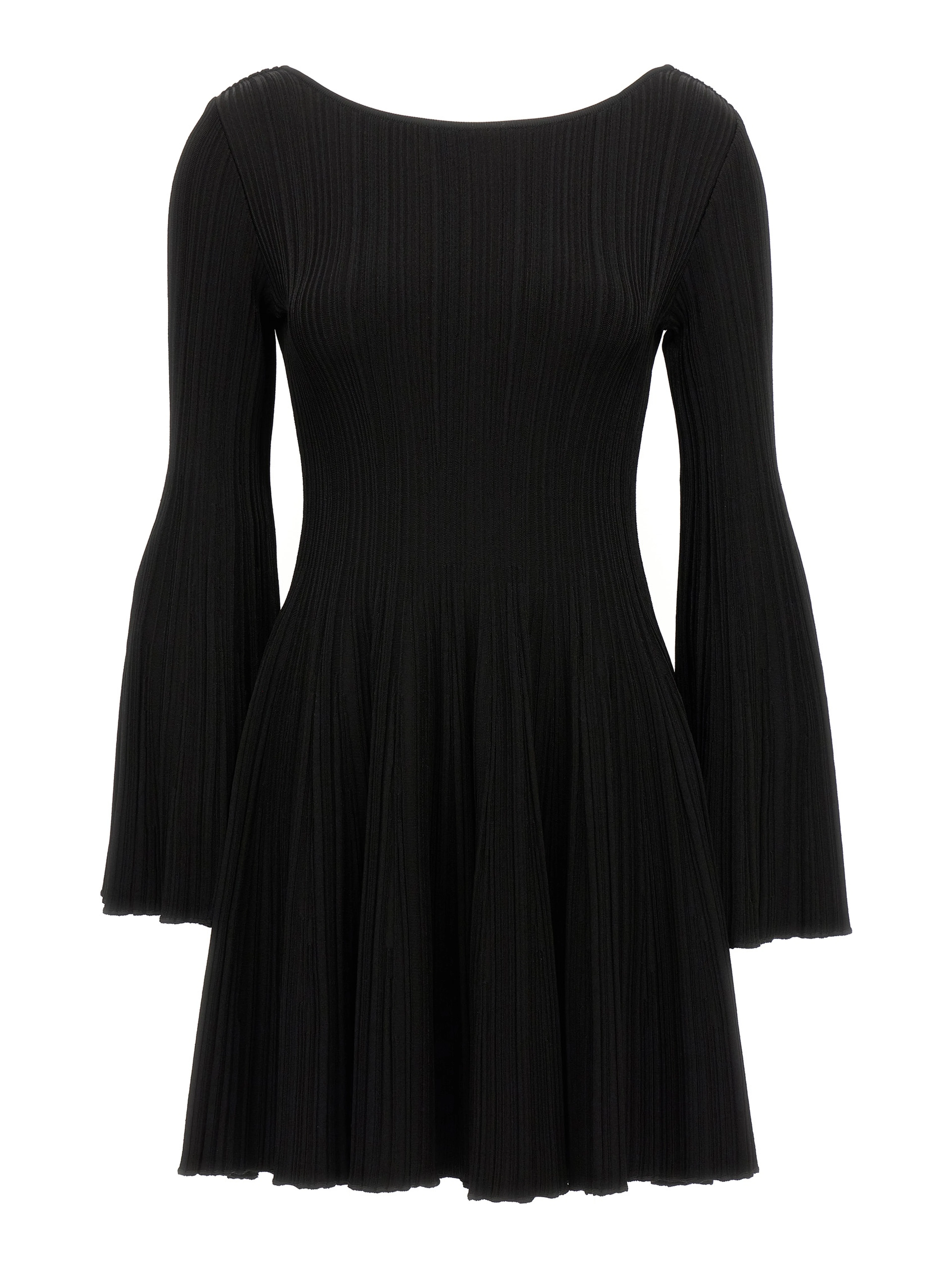 Black Viscose Mini Skirt