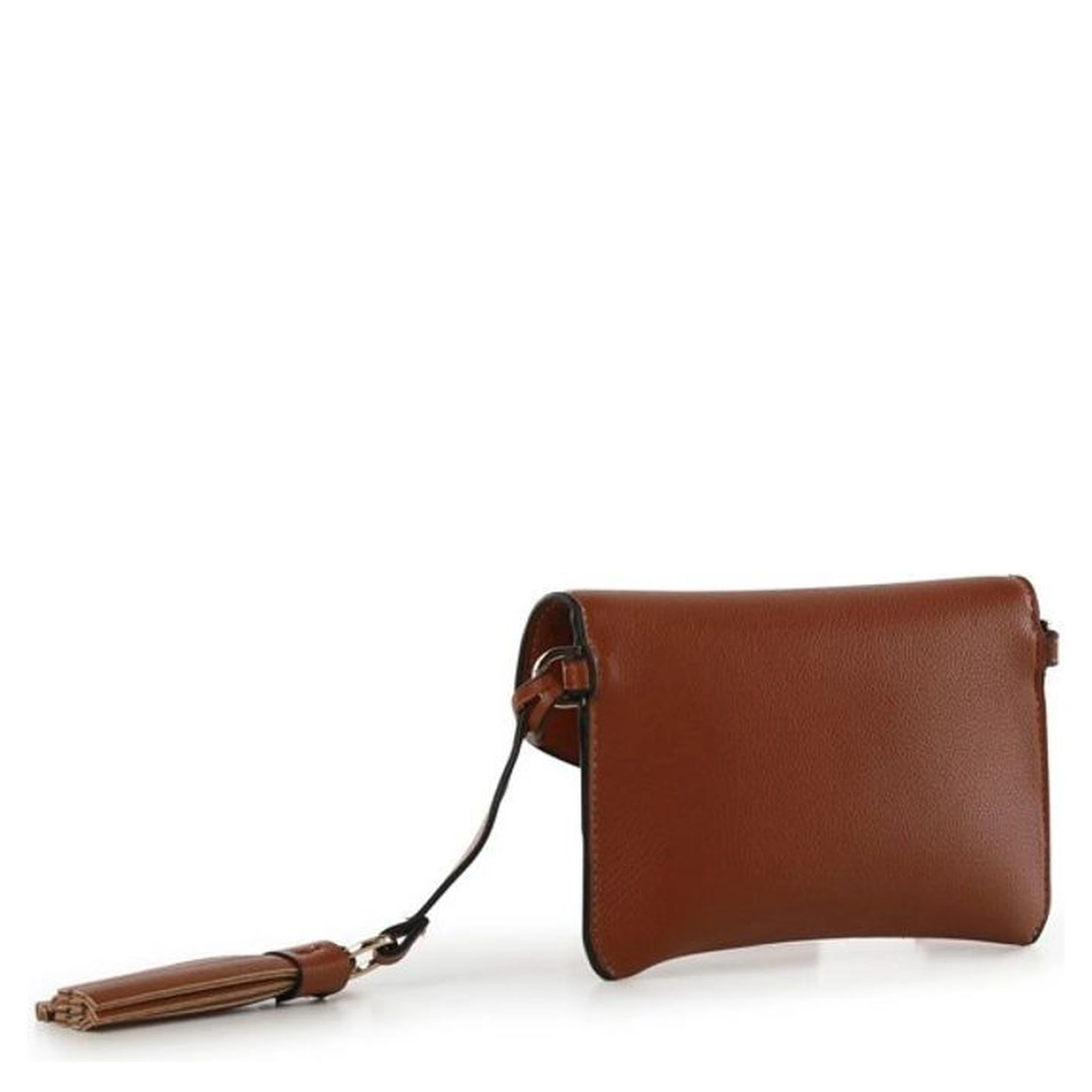 Black Polyethylene Crossbody Bag