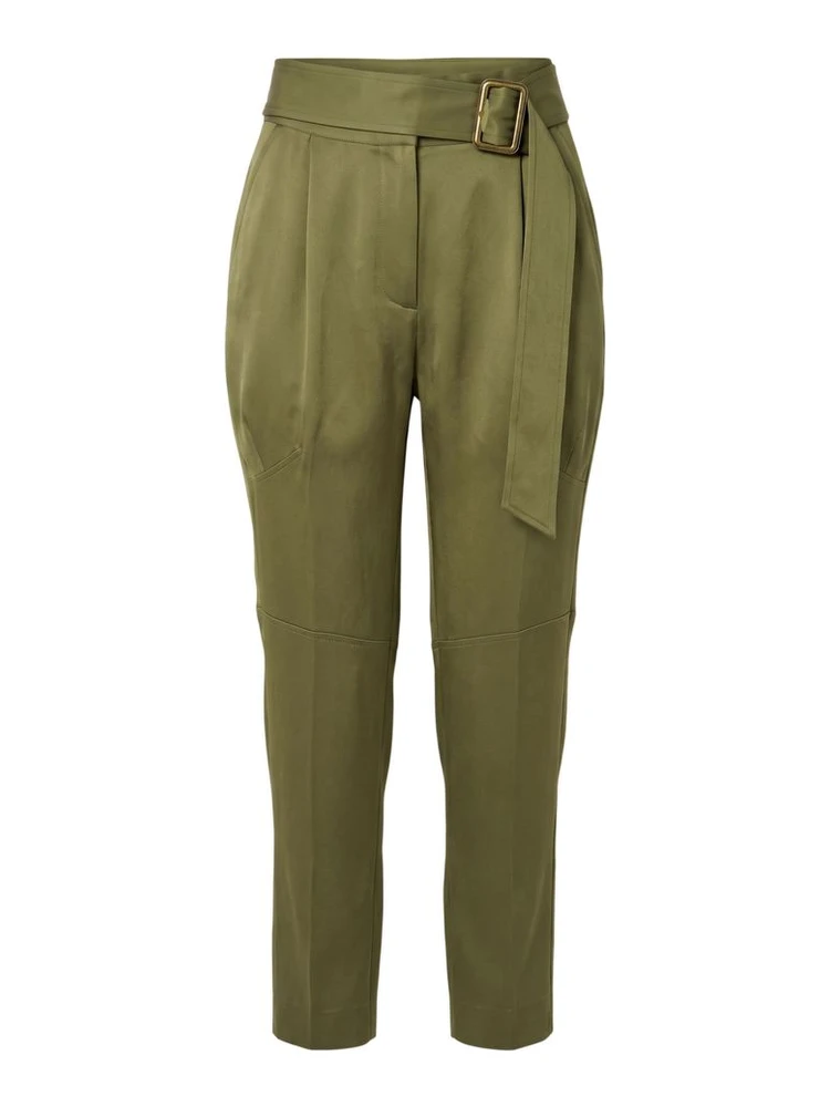 Green Viscose Women Pants