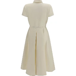 Beige Wool Oves Aries Casual Dress