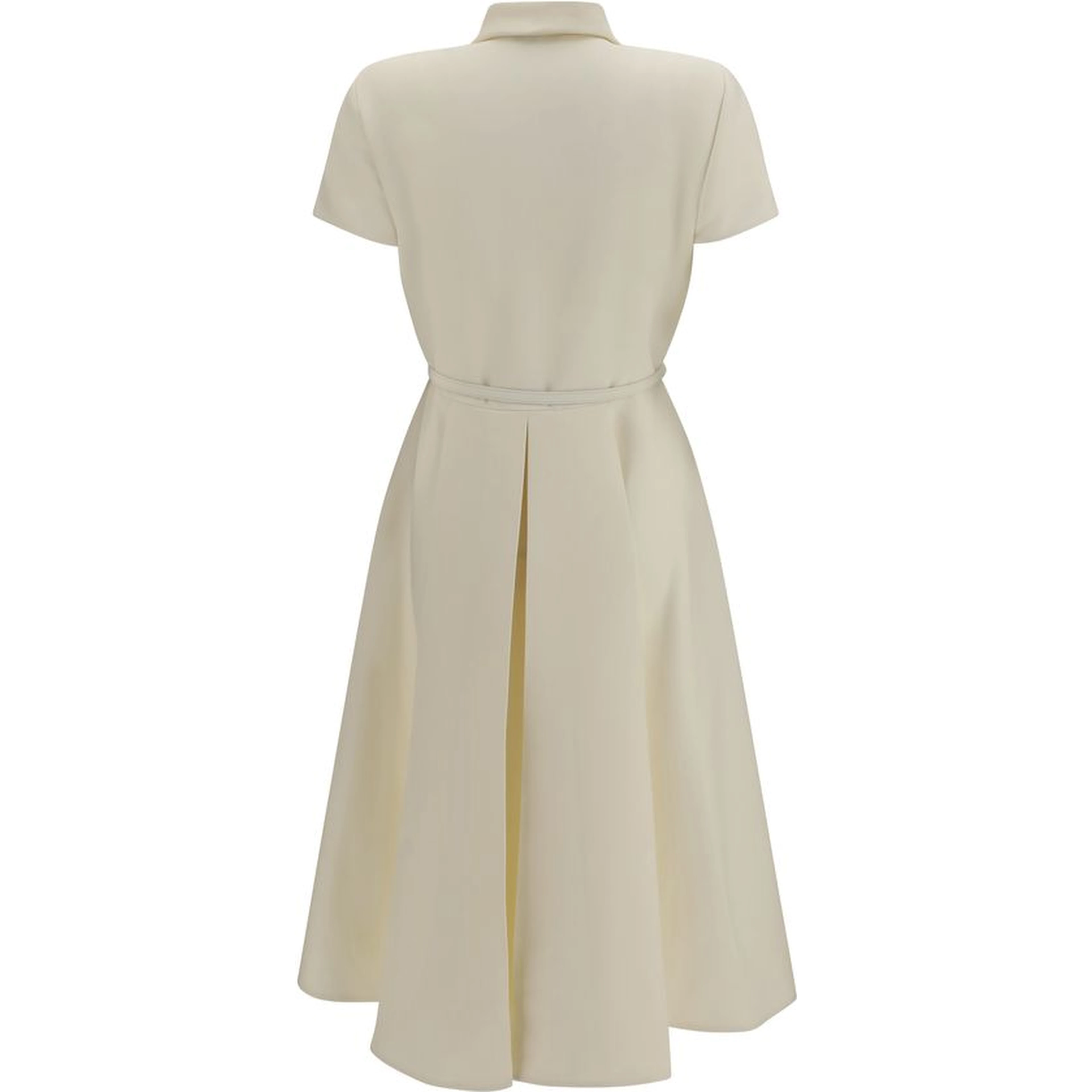 Beige Wool Oves Aries Casual Dress