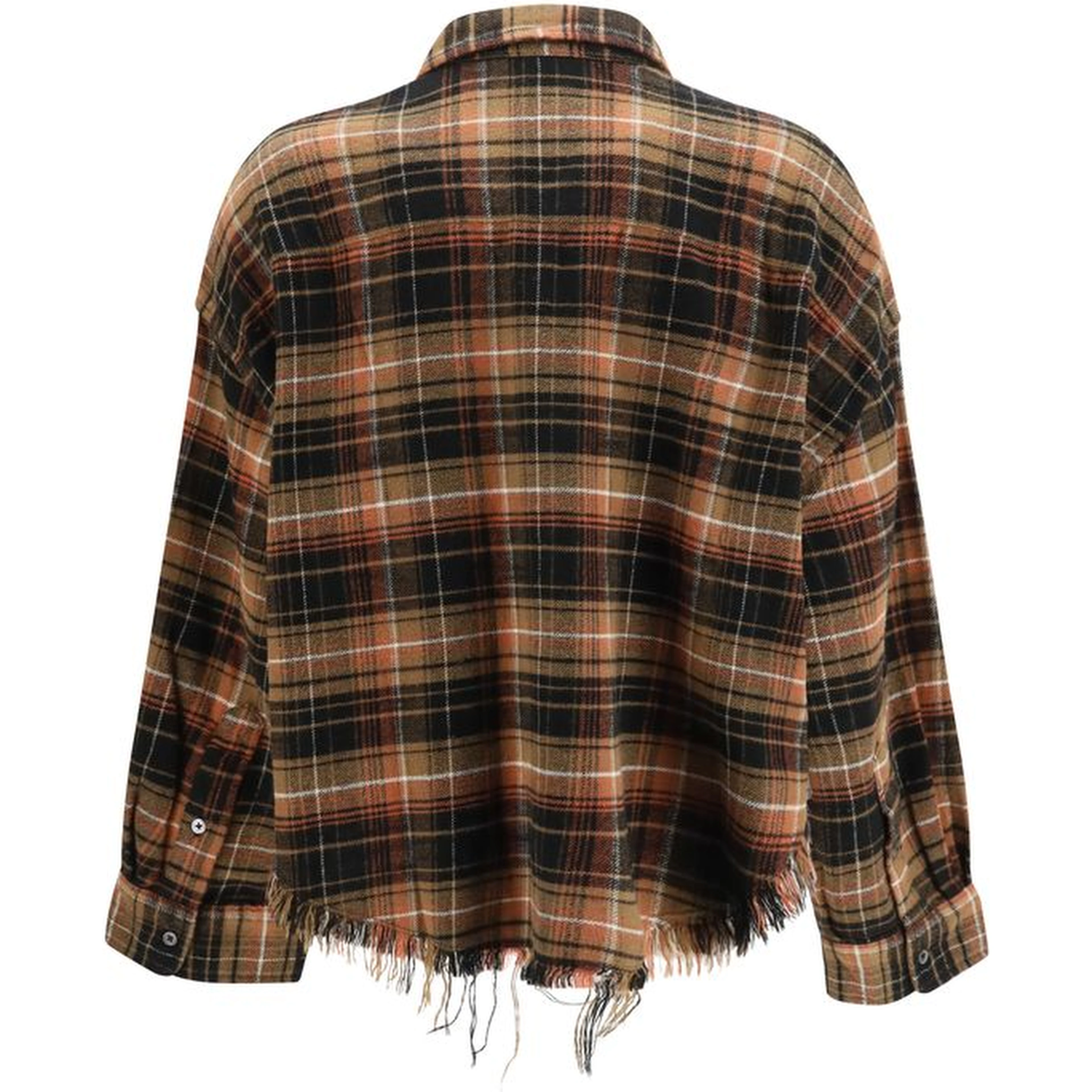 Brown Cotton Pattern Shirt