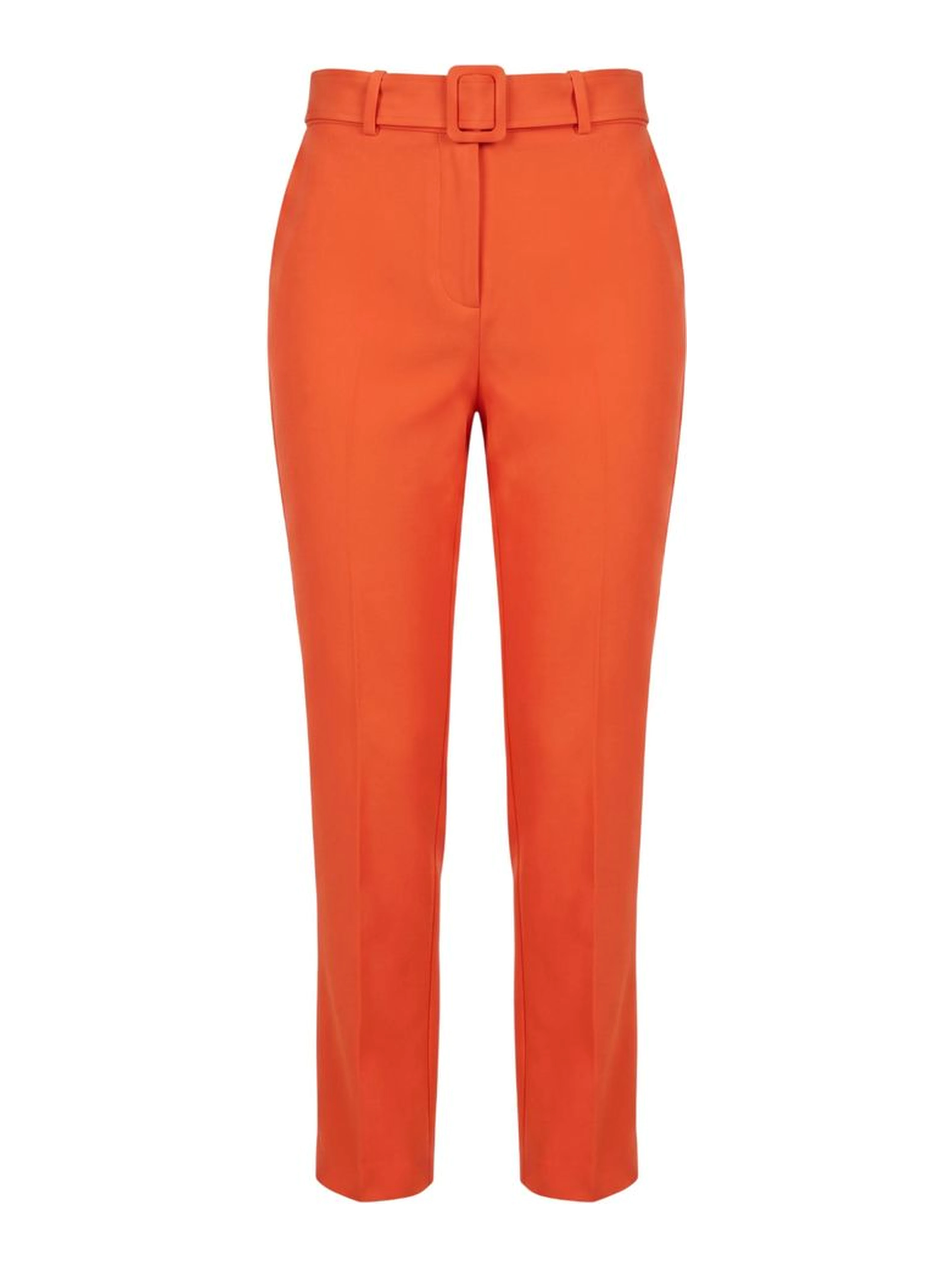 Orange Viscose Women Pants