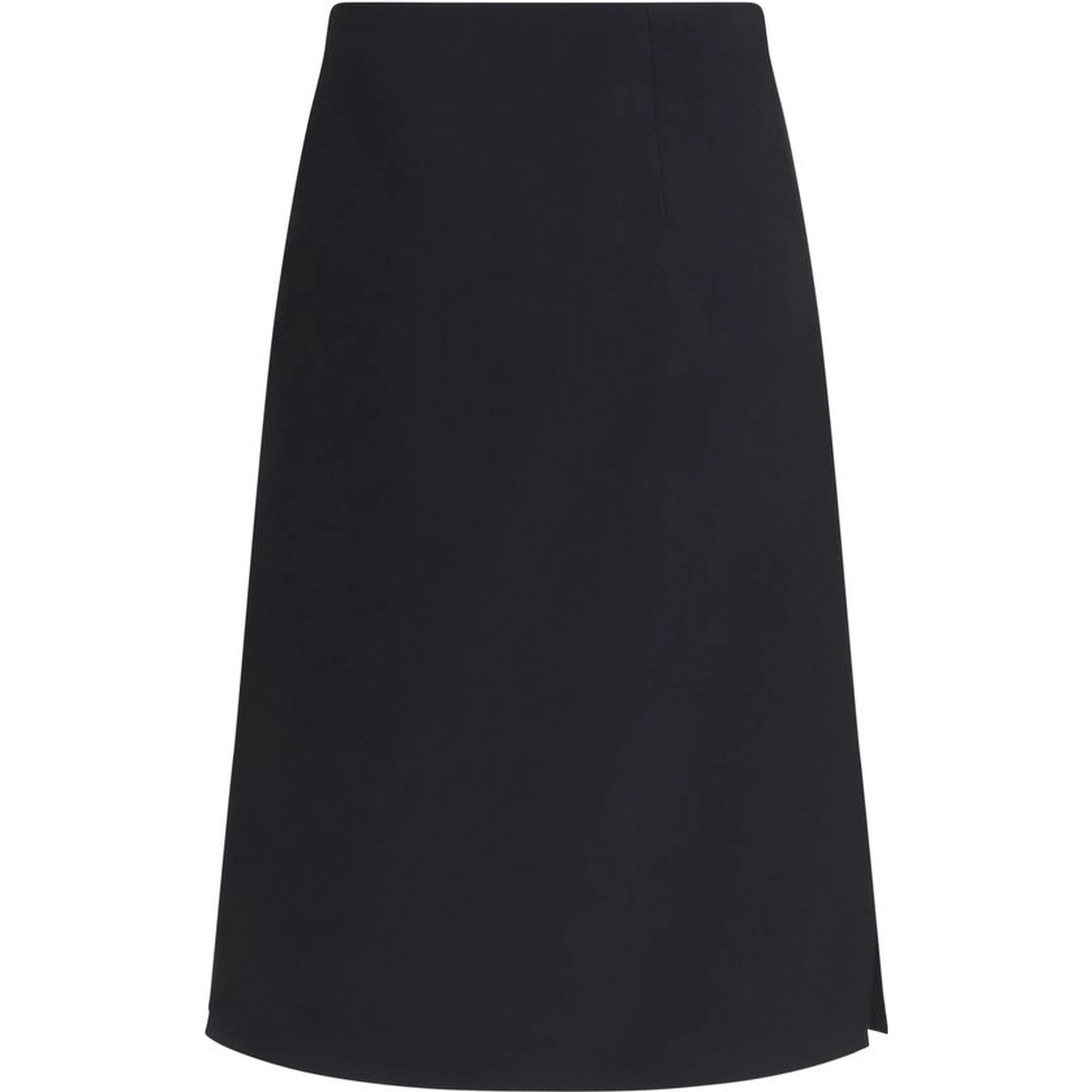 Black Wool Oves Aries Midi Skirt