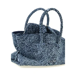 Blue Cotton Handbag