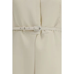 Beige Wool Oves Aries Casual Dress