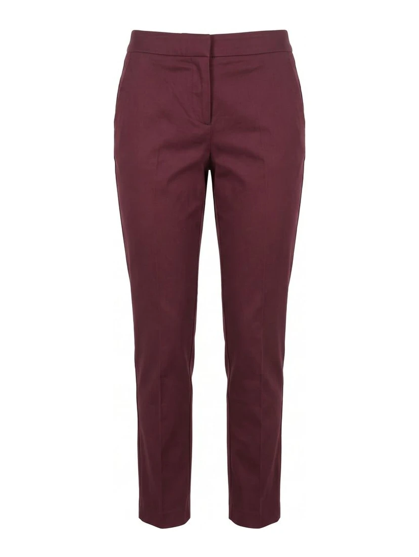 Red Cotton Women Pants