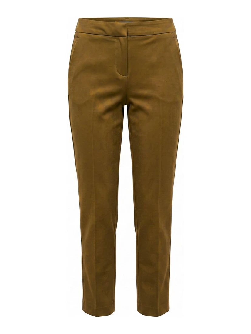 Brown Cotton Women Pants