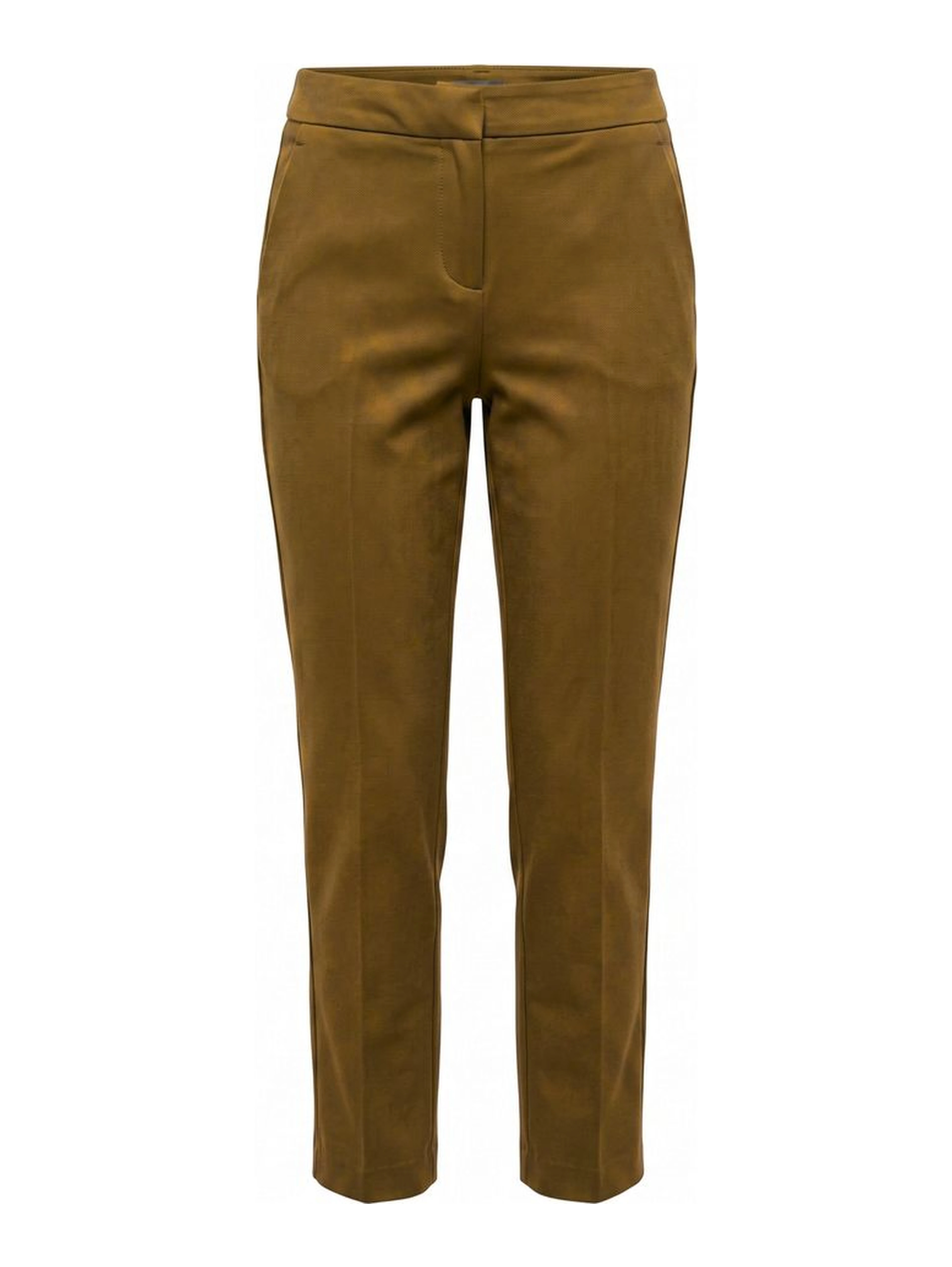 Brown Cotton Women Pants