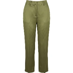 Green Viscose Women Pants