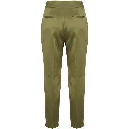 Green Viscose Women Pants
