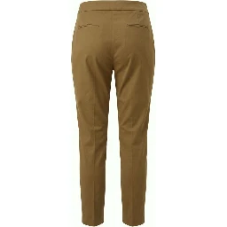 Brown Cotton Women Pants
