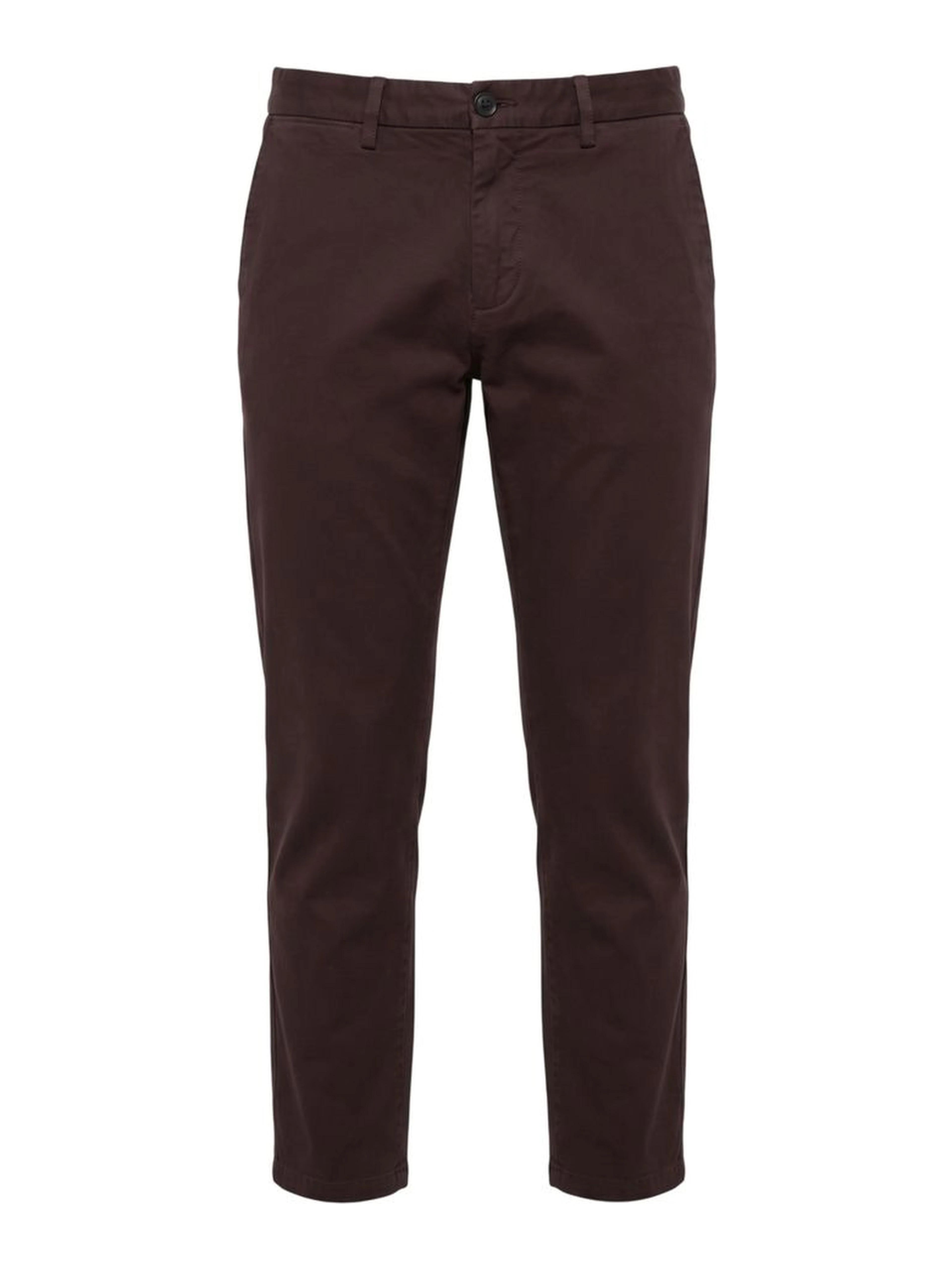 Brown Cotton Men's Pants