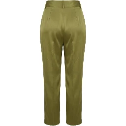 Green Viscose Women Pants
