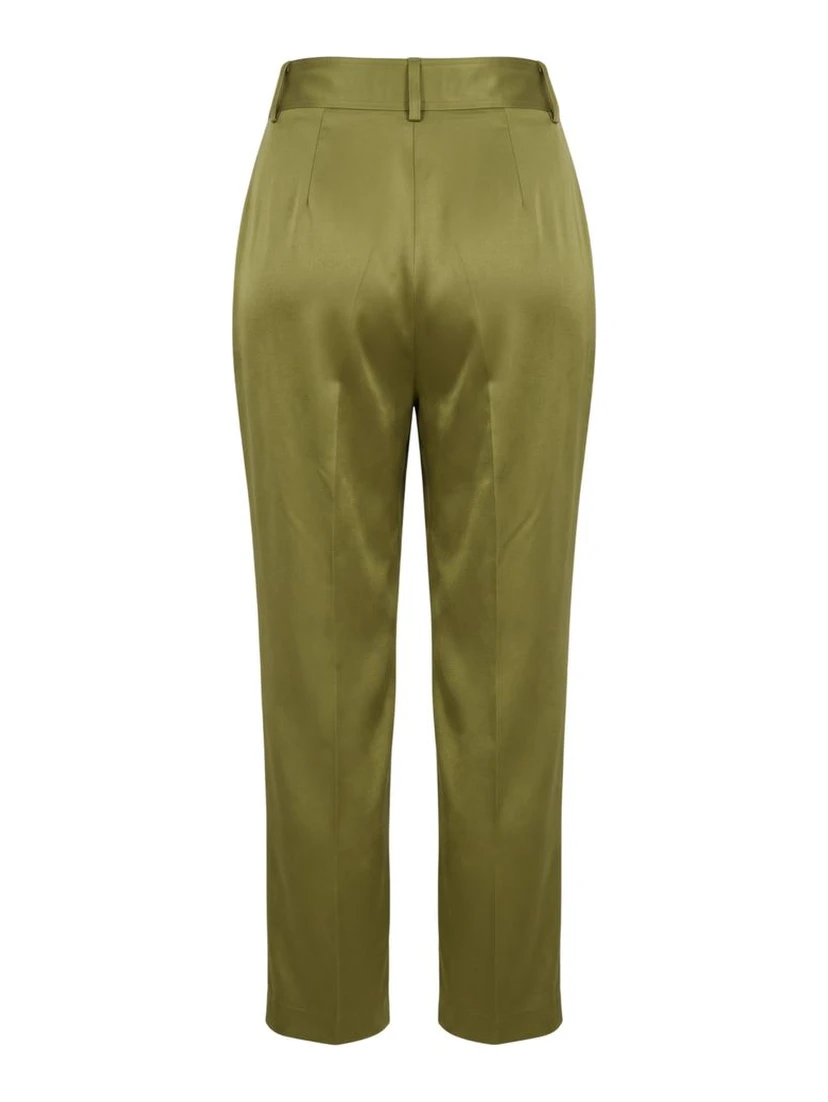Green Viscose Women Pants