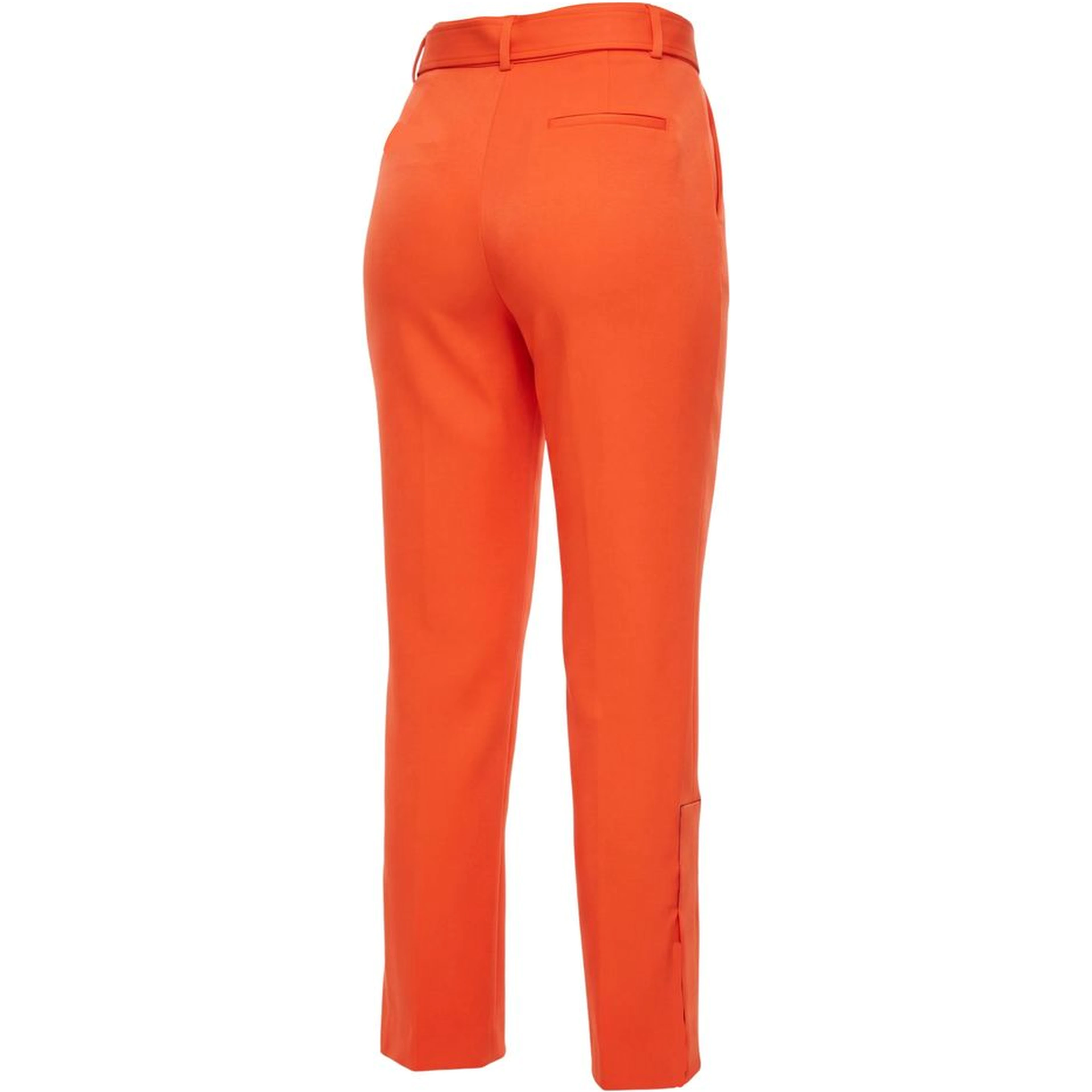 Orange Viscose Women Pants