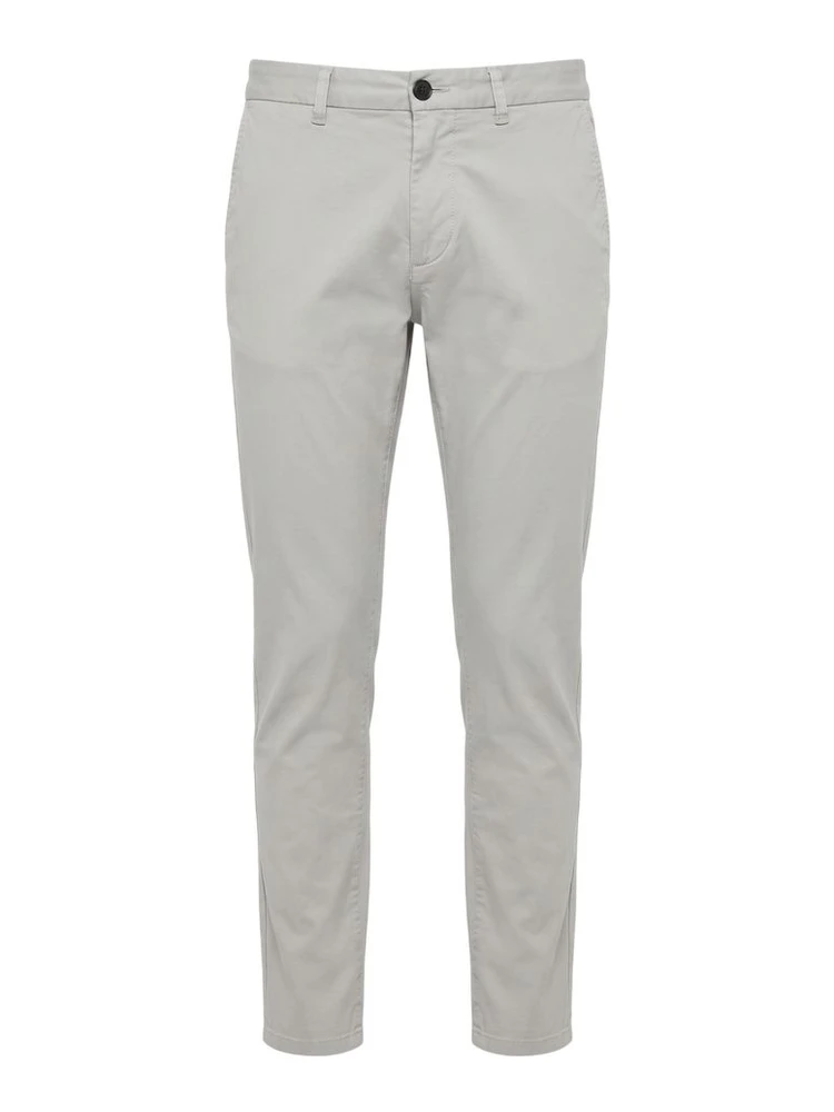 Grey Cotton Men Pants