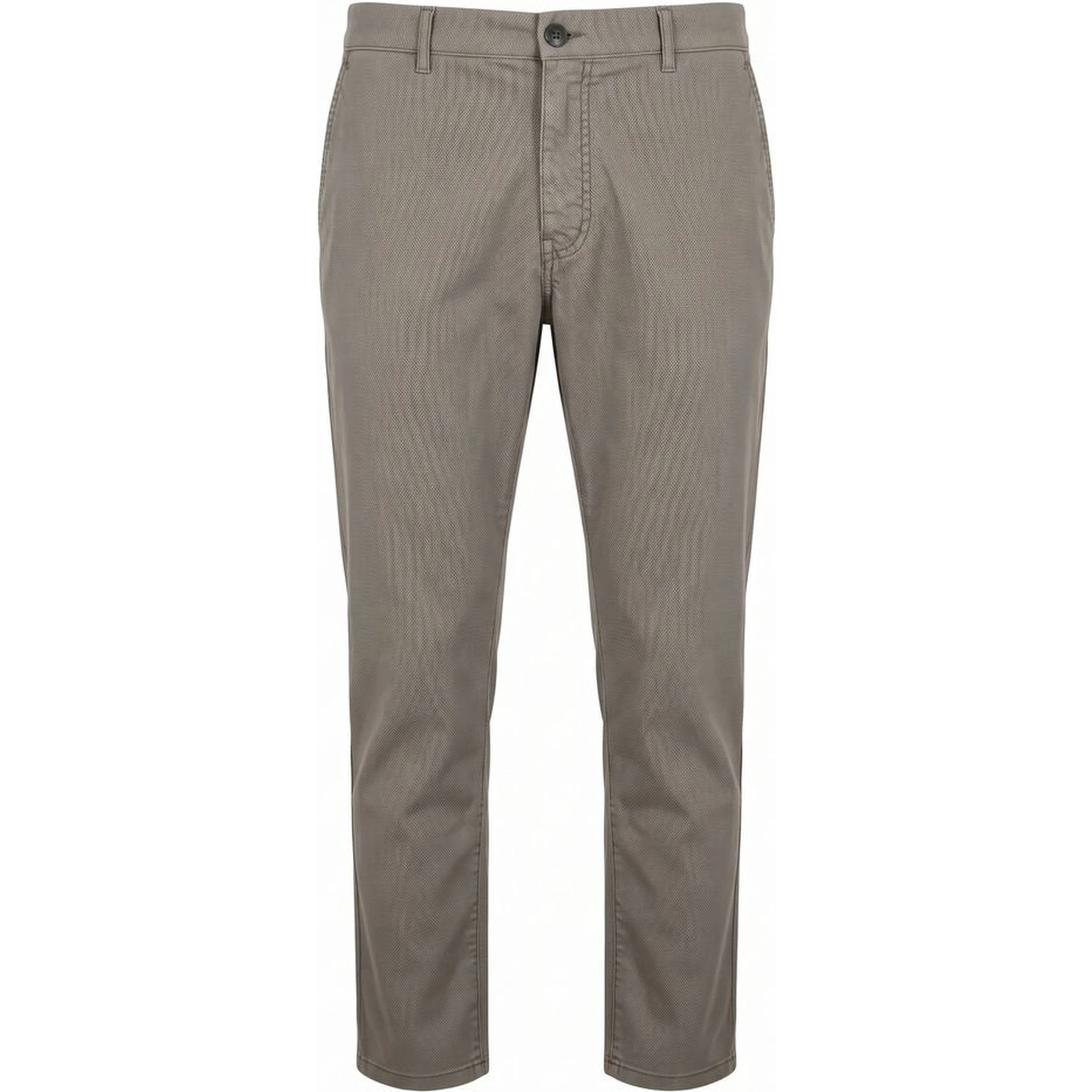 Grey Cotton Men Trouser