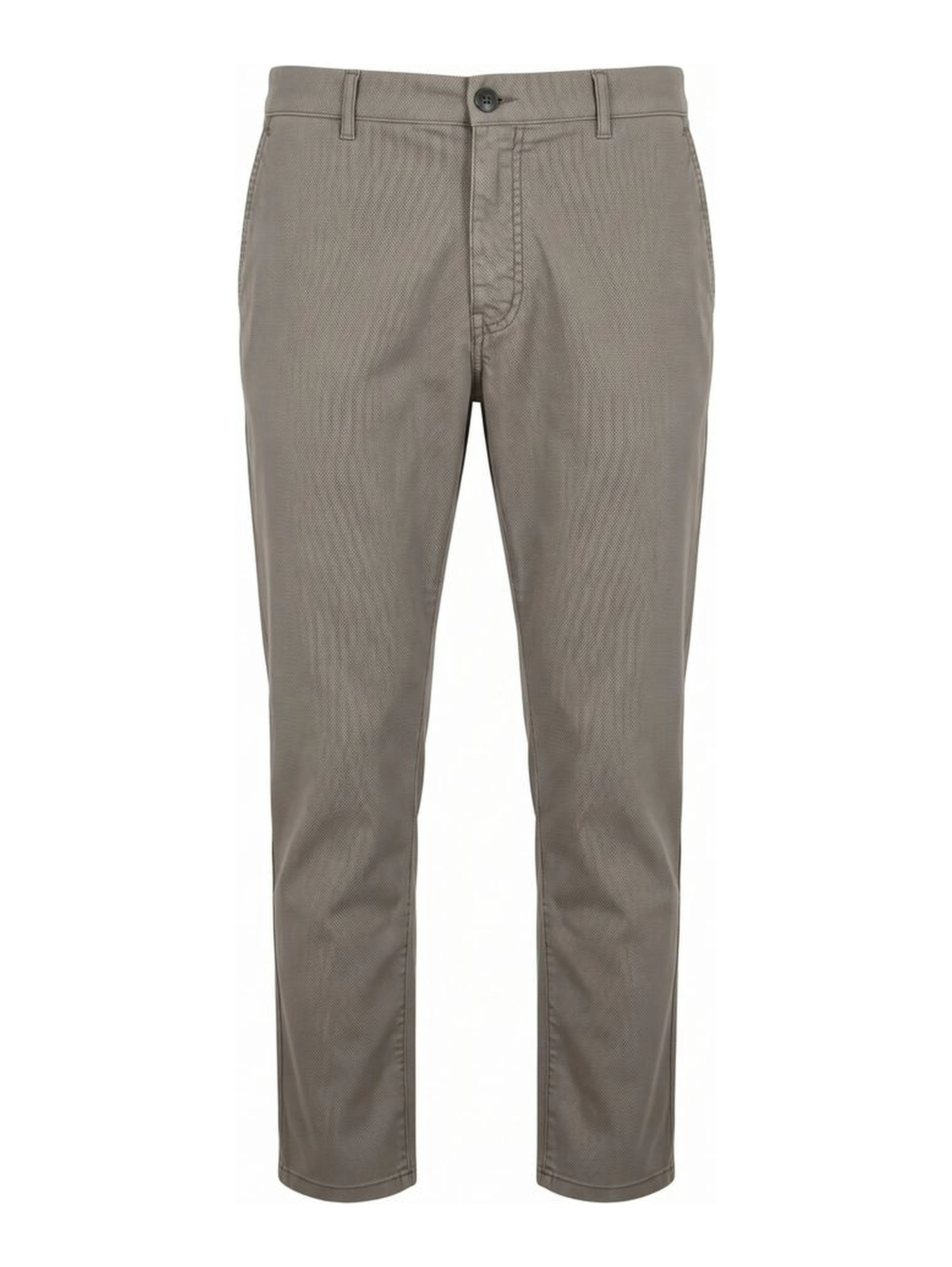 Grey Cotton Men Trouser