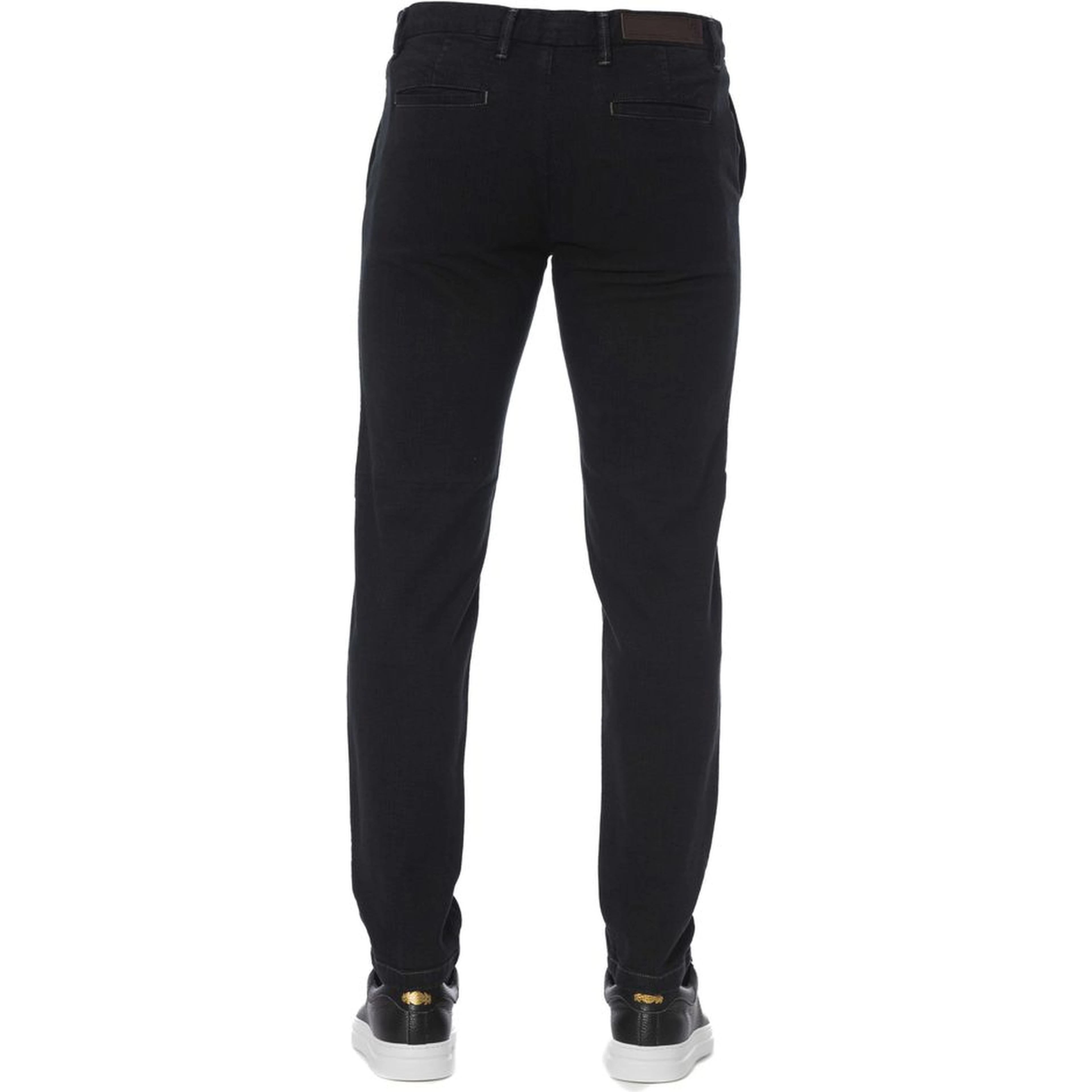 Black Cotton Men Pants